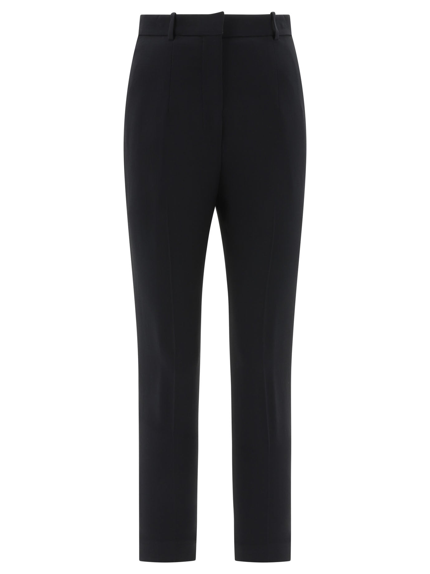 Alexander Mcqueen-Cigarette Trousers Nero-Donna