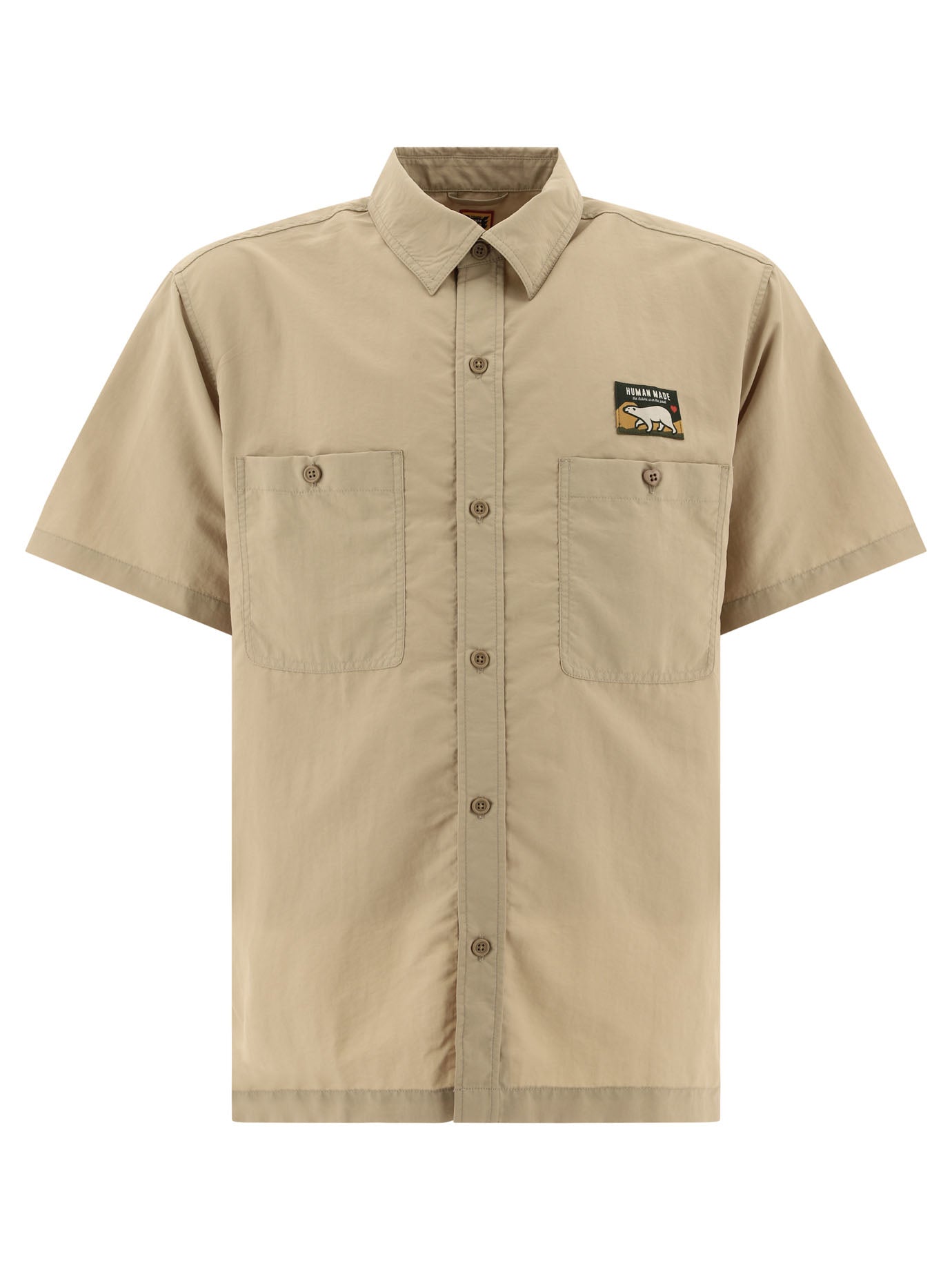 Human Made-Nylon Shirt Shirts Beige-Uomo