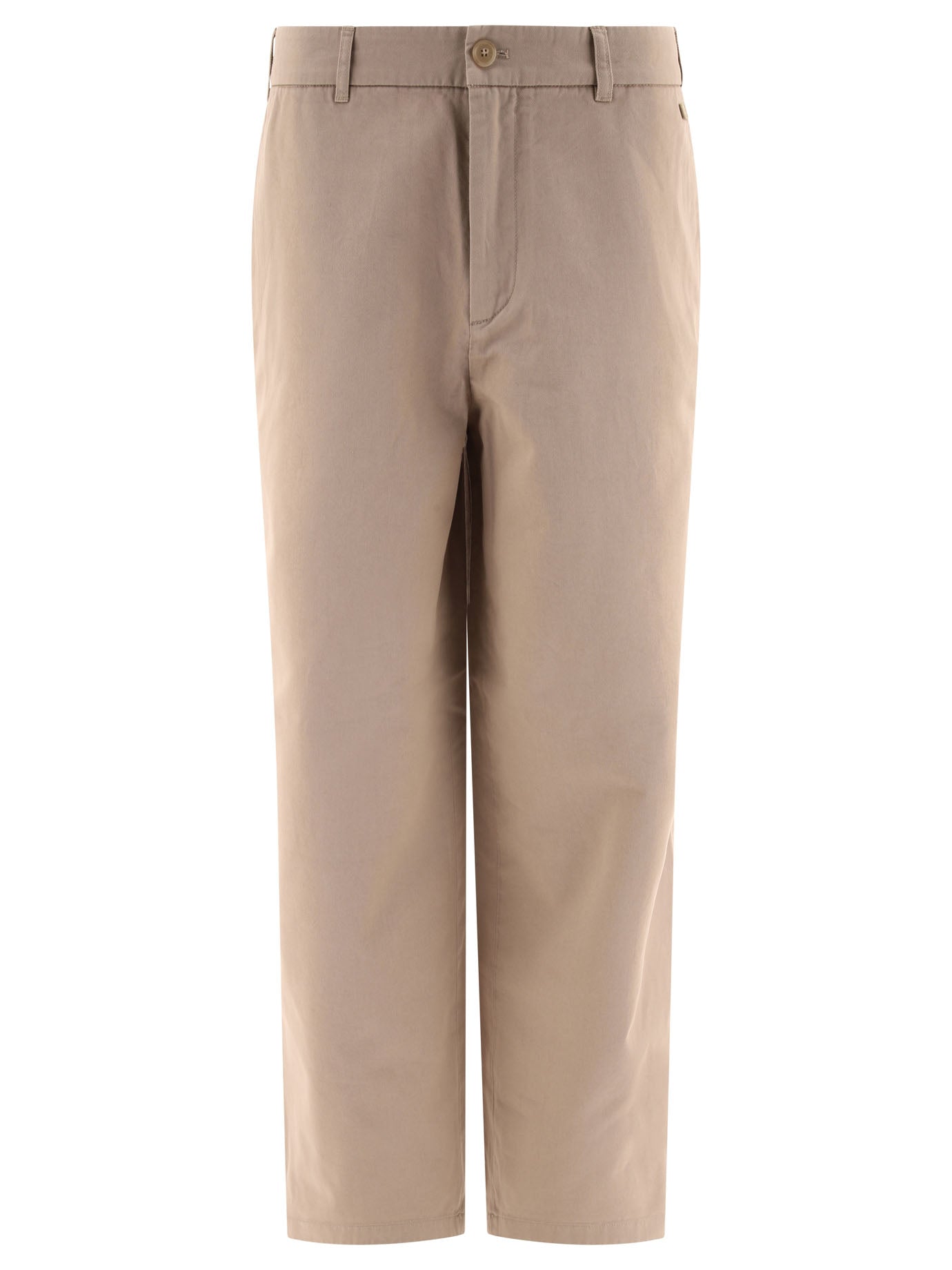 Acne Studios-Face Trousers Beige-Donna