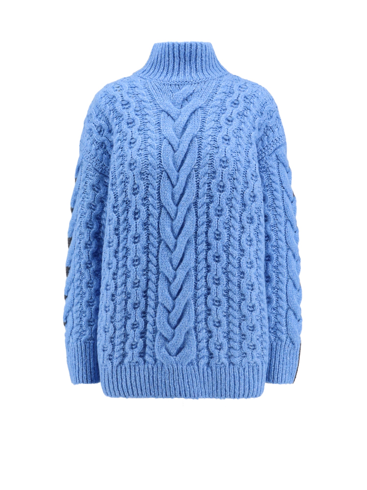 Stella McCartney-Maglia bicolore in misto alpaca-Donna