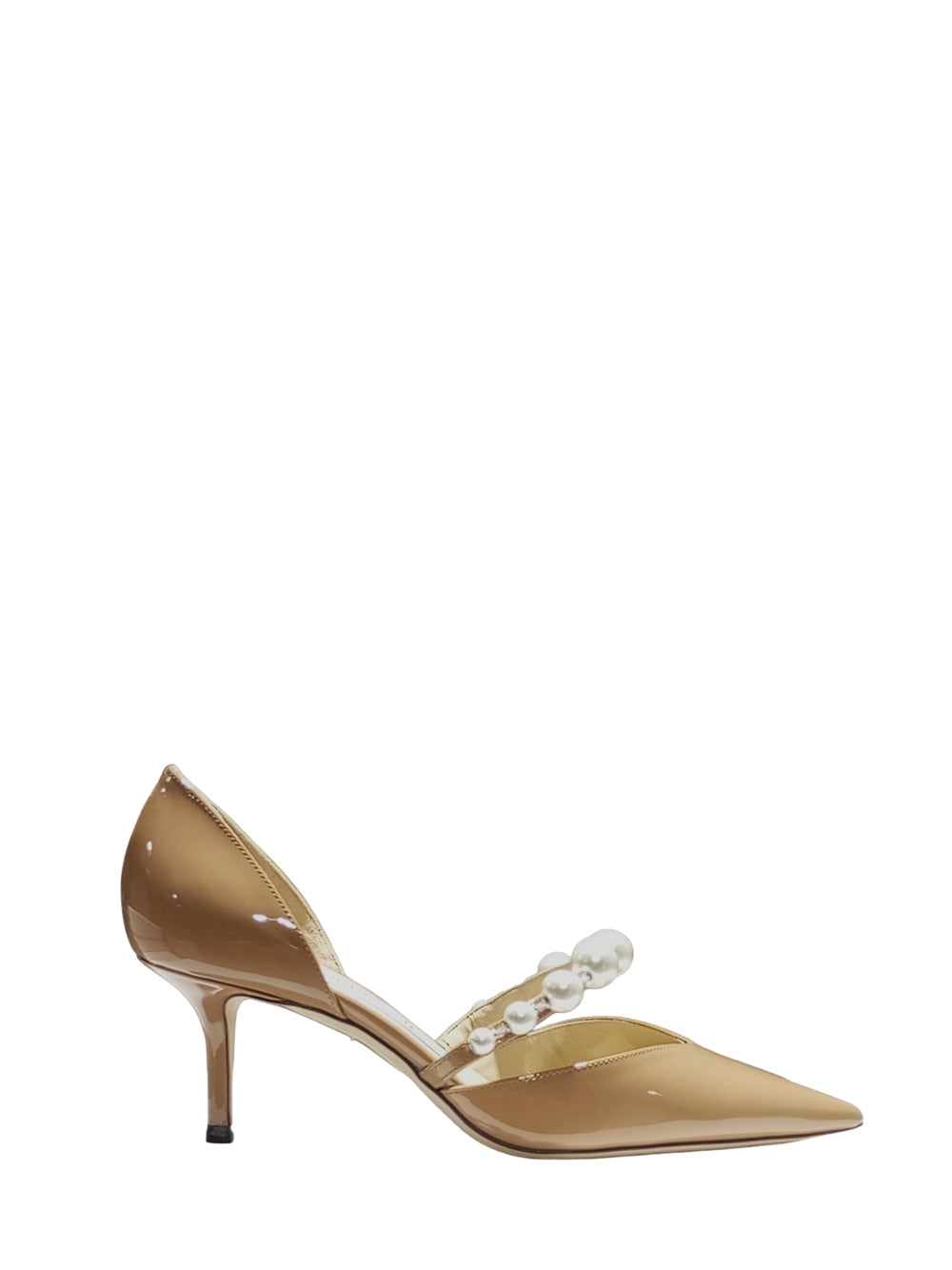 Jimmy Choo-Aurelie 65 patent leather latte/white-Donna