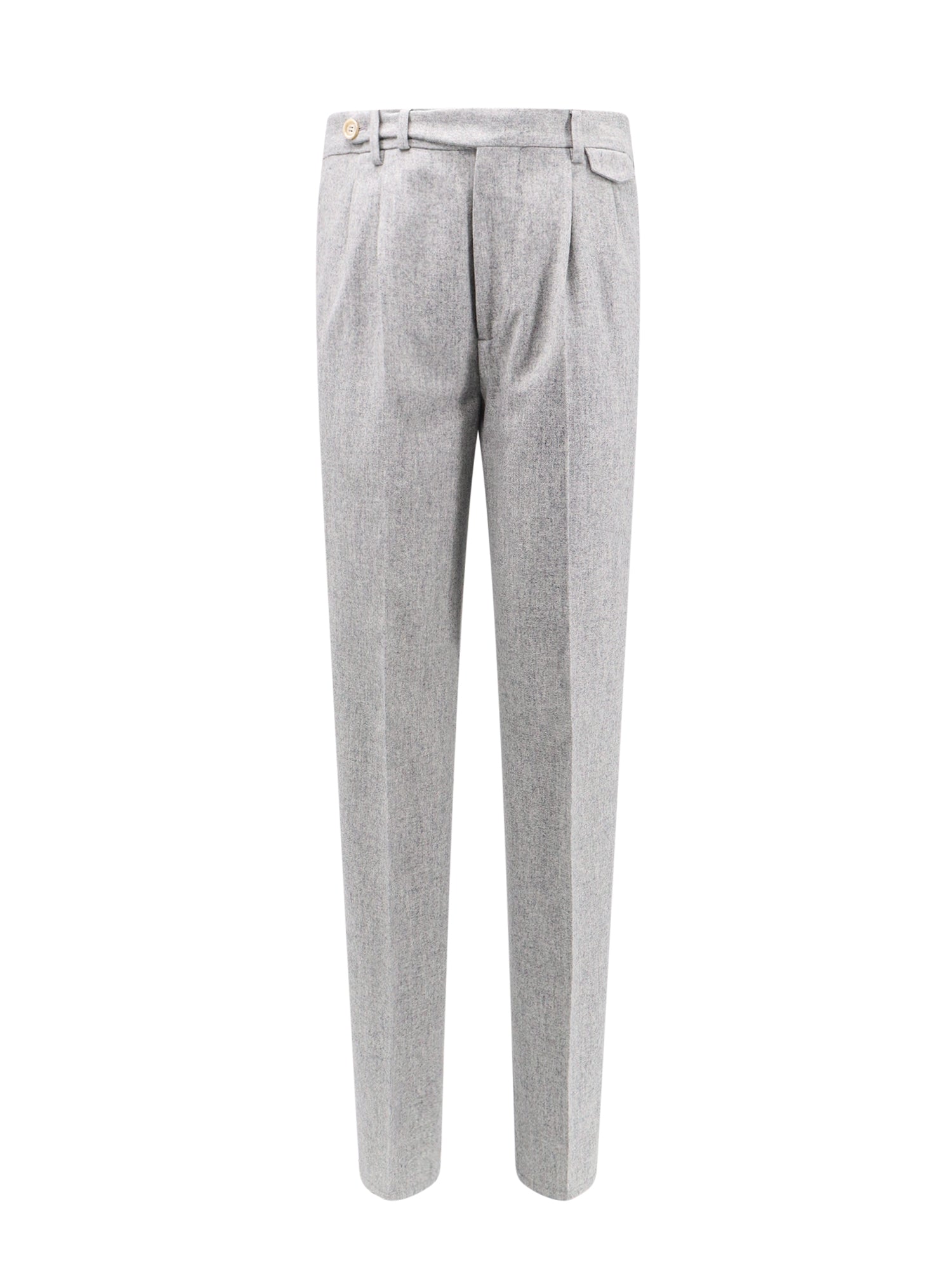 Brunello Cucinelli-Pantalone Leisure Fit in lana vergine-Uomo