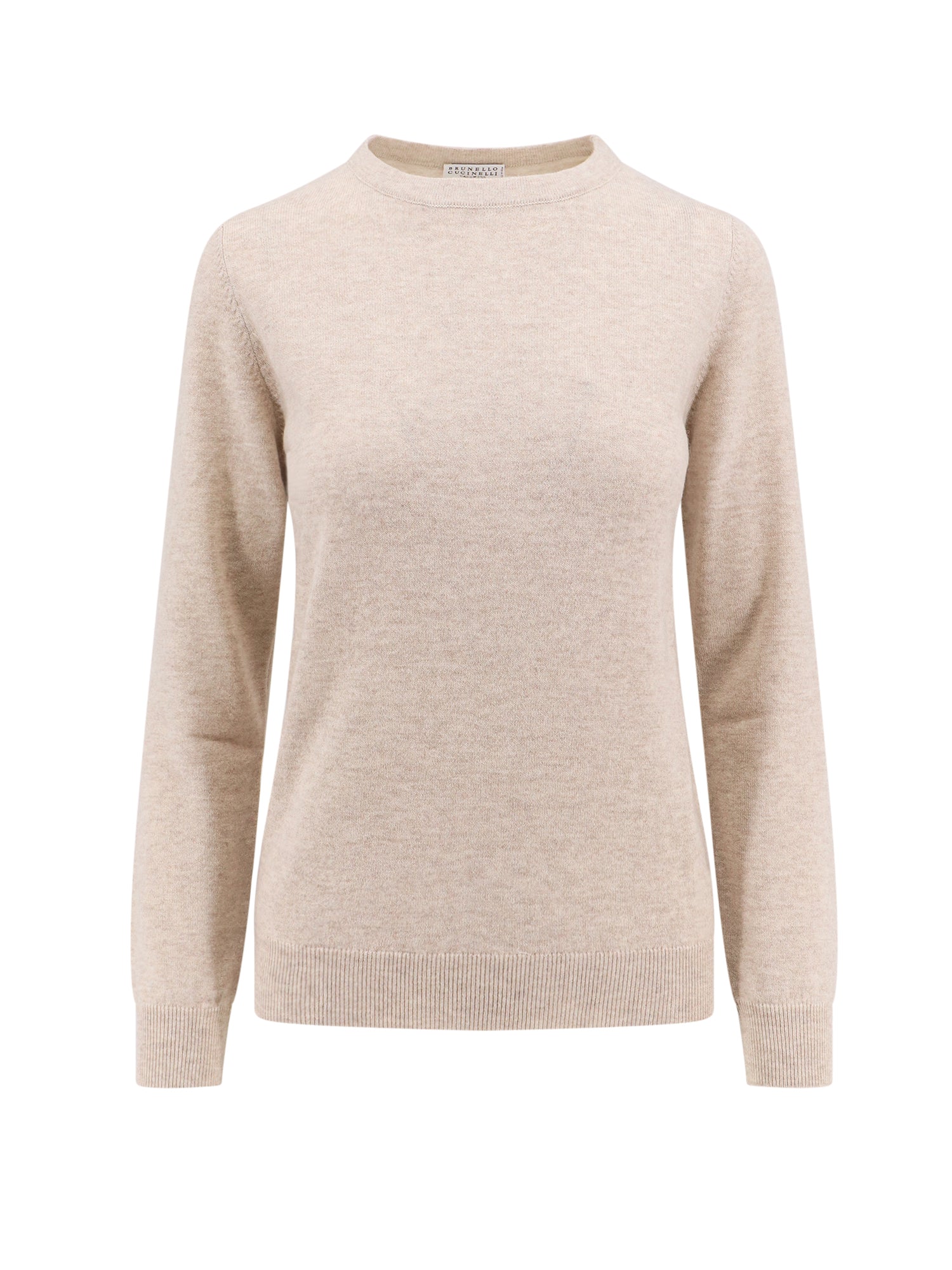 Brunello Cucinelli-Maglia in cashmere con dettaglio Monile-Donna