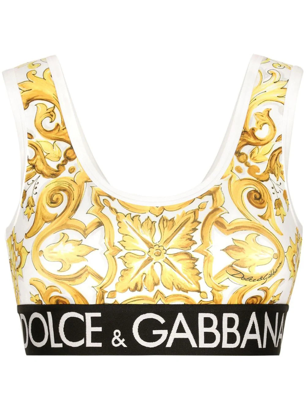 Dolce & Gabbana-Top mag2 maiolica gialla-Donna