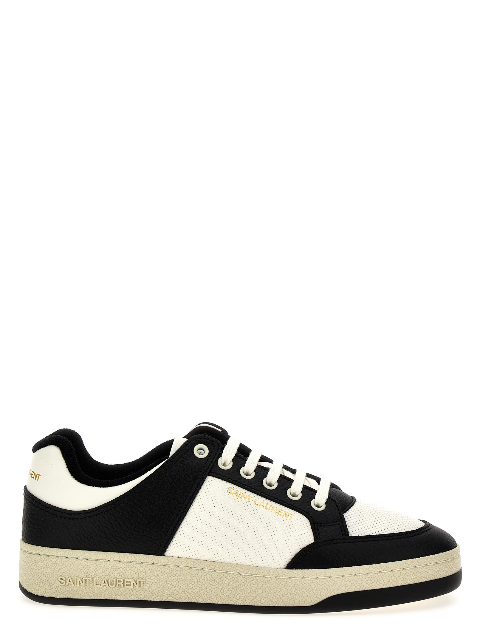 Saint Laurent-Sl/61 Sneakers Bianco/Nero-Uomo