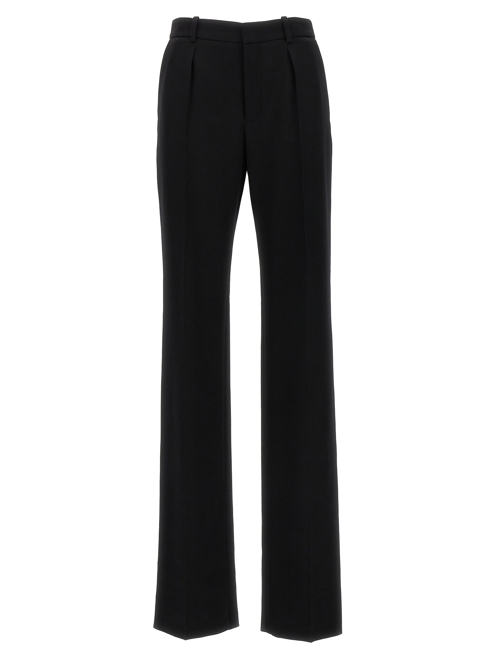 Saint Laurent-Tailored Pantaloni Nero-Donna