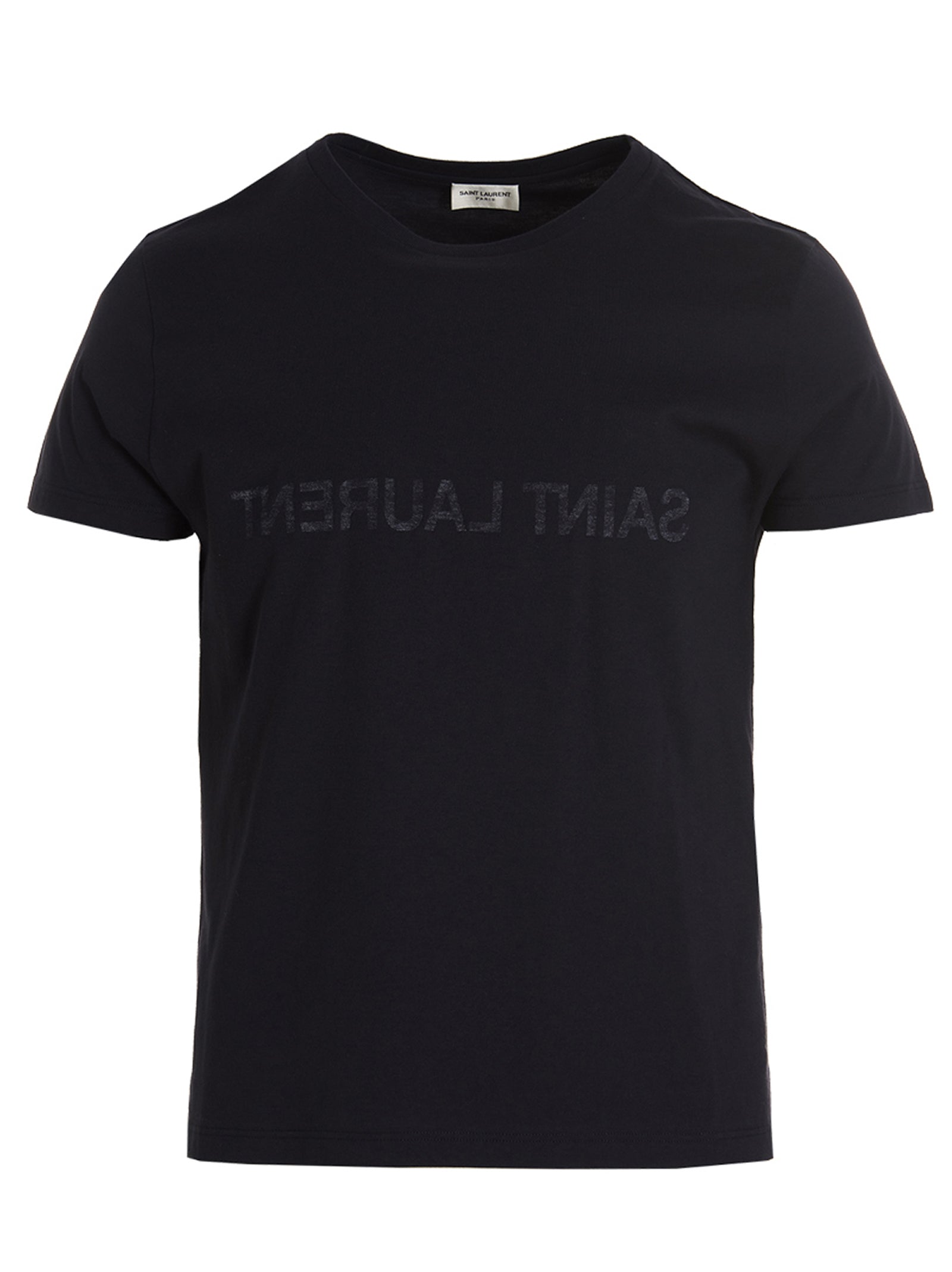 Saint Laurent-Saint Laurent Reverse T Shirt Blu-Uomo