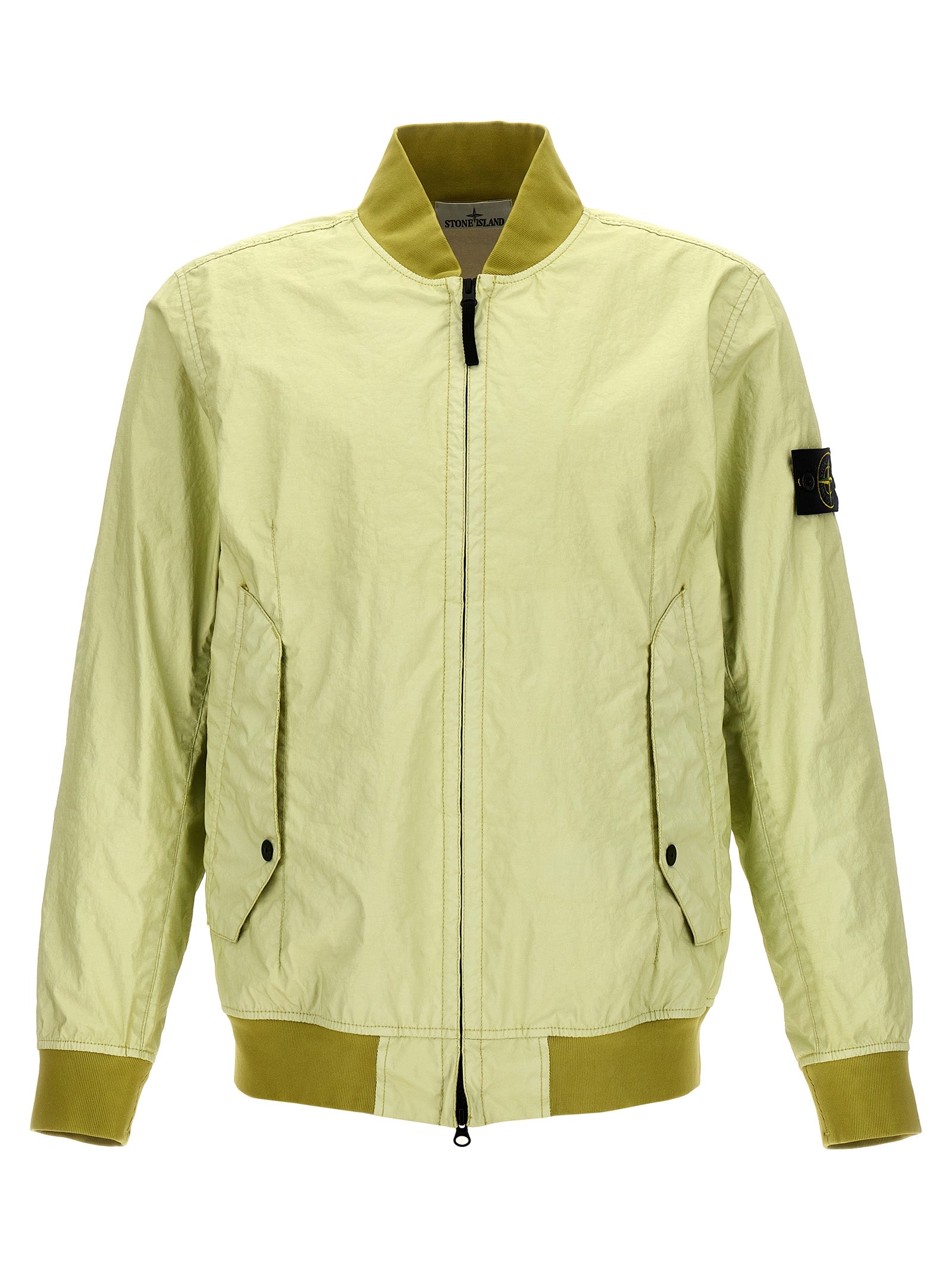 Stone Island-Membrana 3l Tc Giacche Verde-Uomo