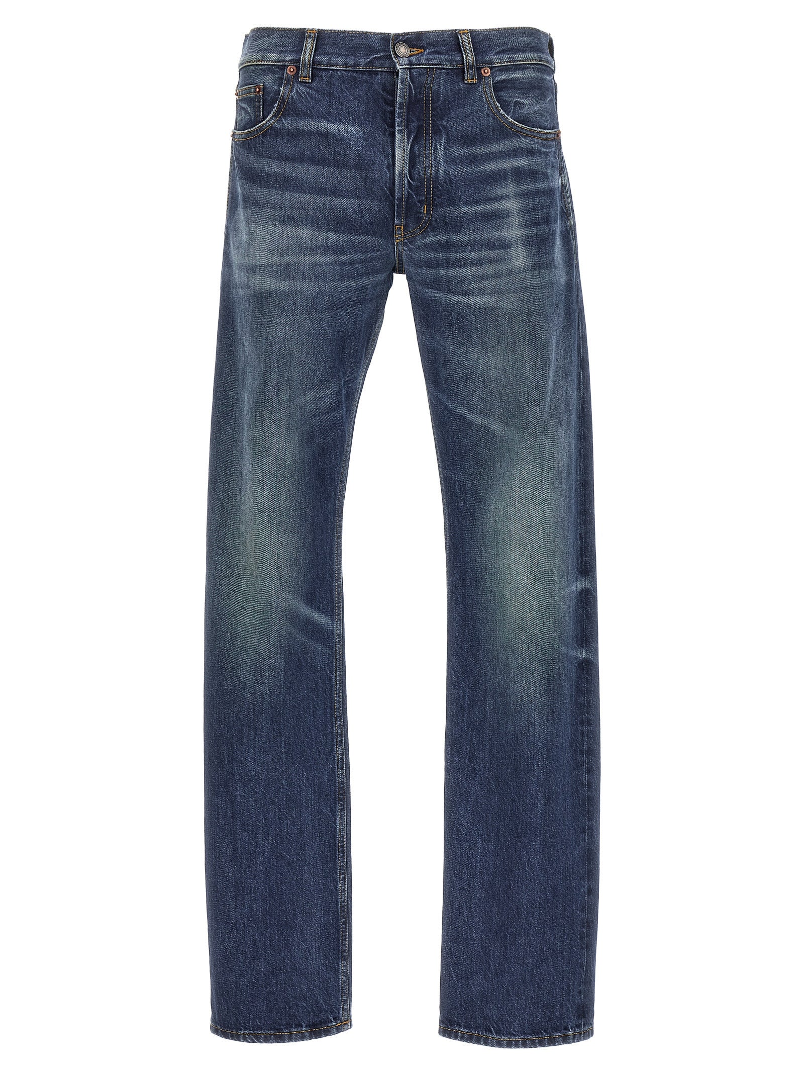 Saint Laurent-Denim Jeans Blu-Uomo