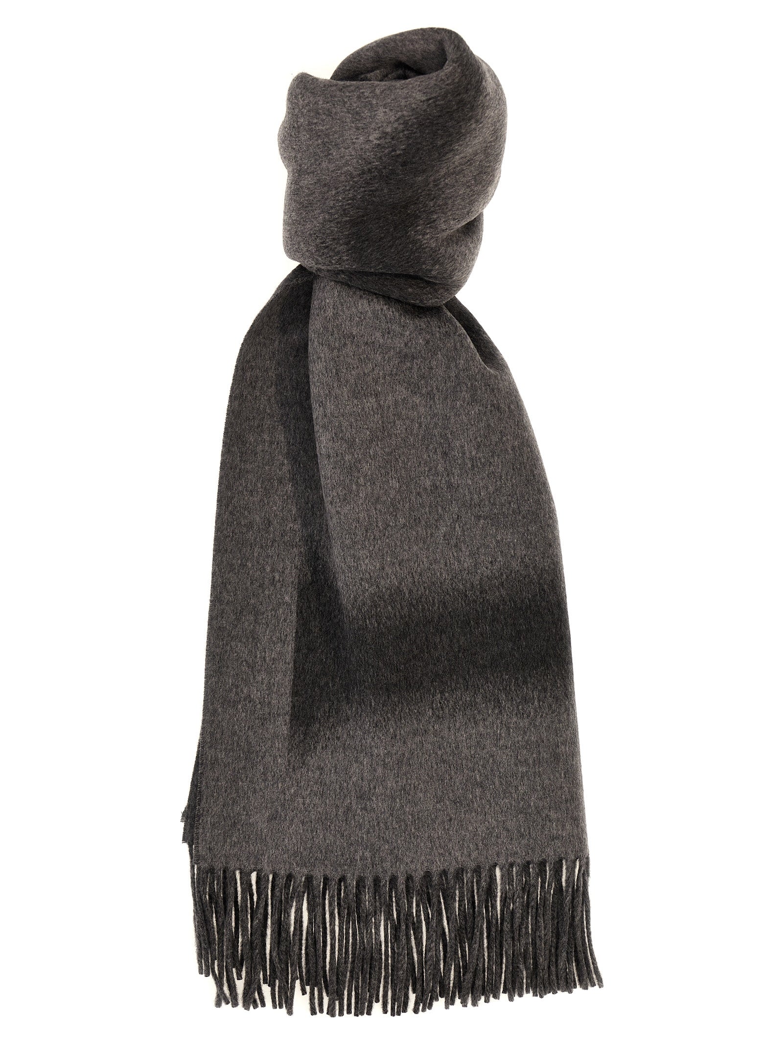 Loewe-Logo Scarf Sciarpe Grigio-Donna