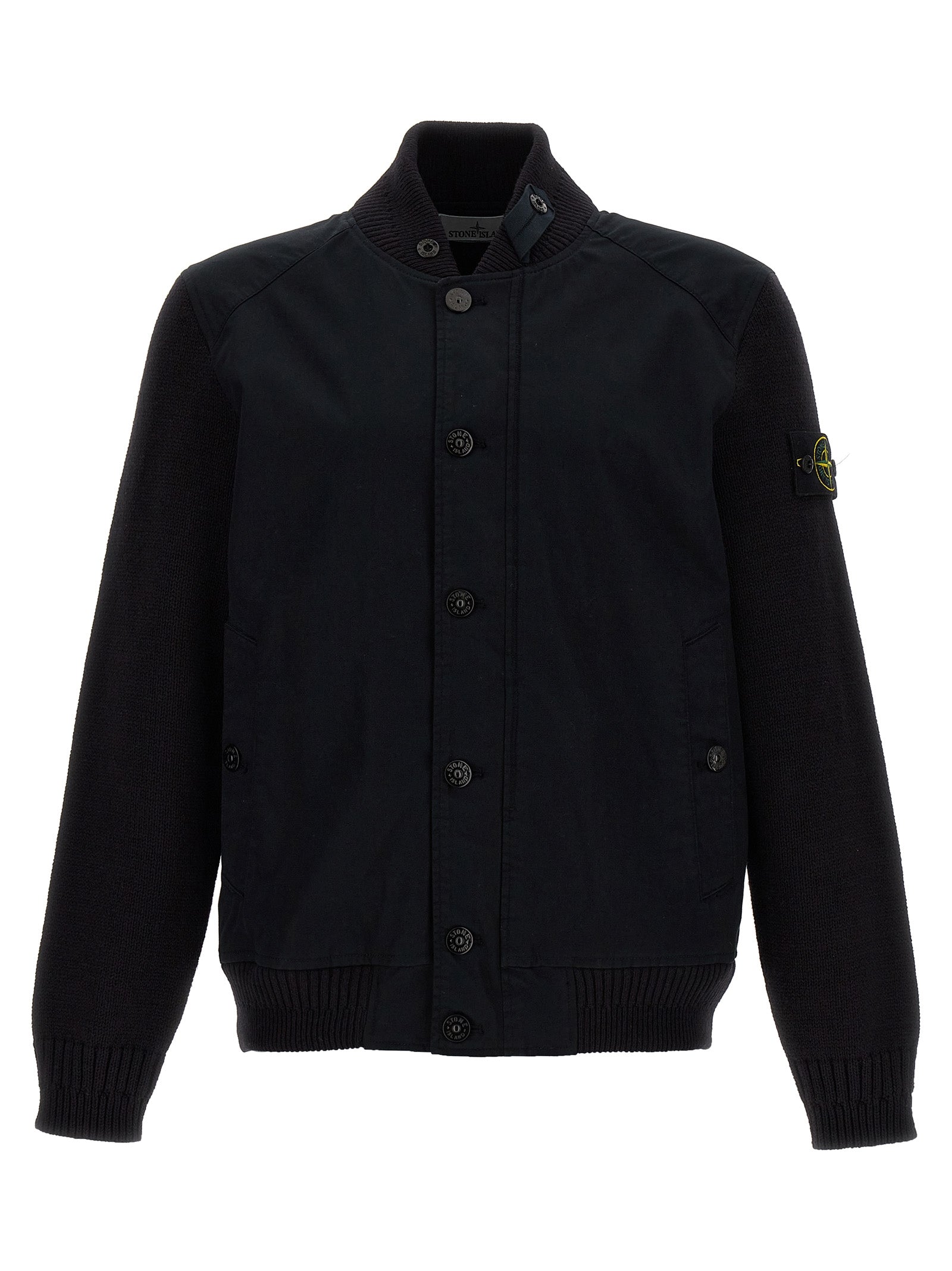 Stone Island-Bio Raso With Bio Alloy Light Cover Tc Giacche Blu-Uomo