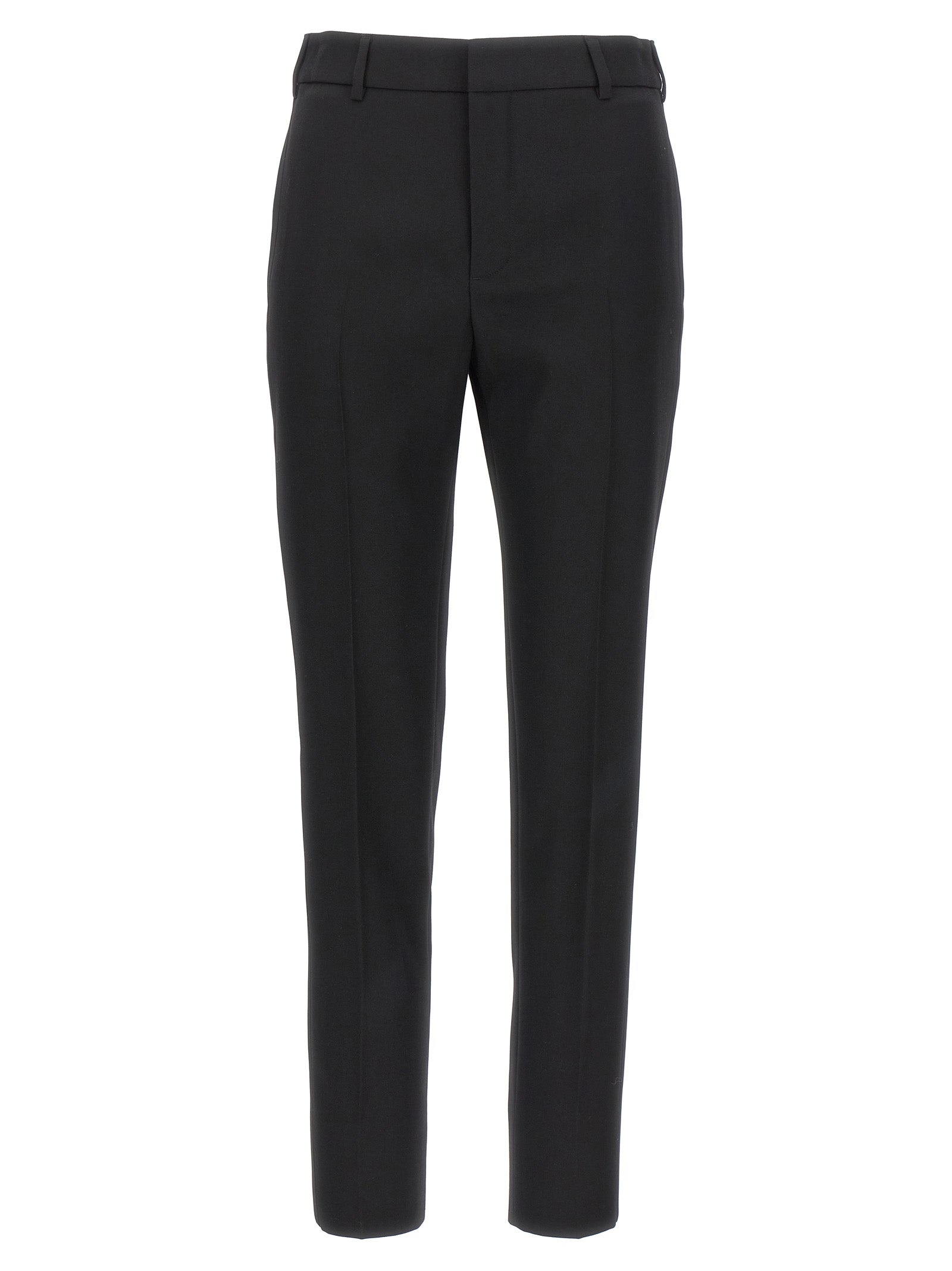 Saint Laurent-Smoking Pantaloni Nero-Donna