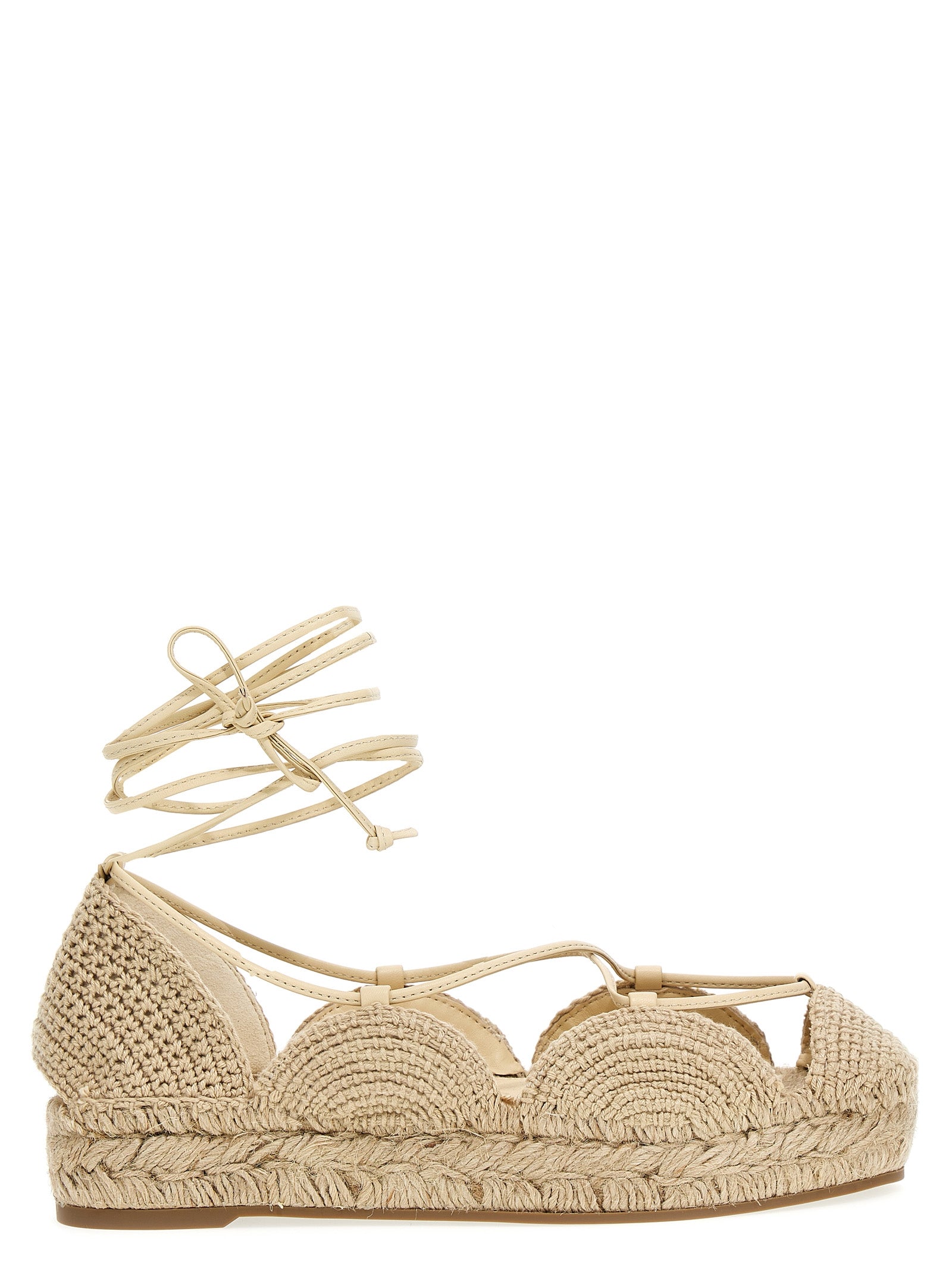 Loewe-Solar Flat Shoes Beige-Donna