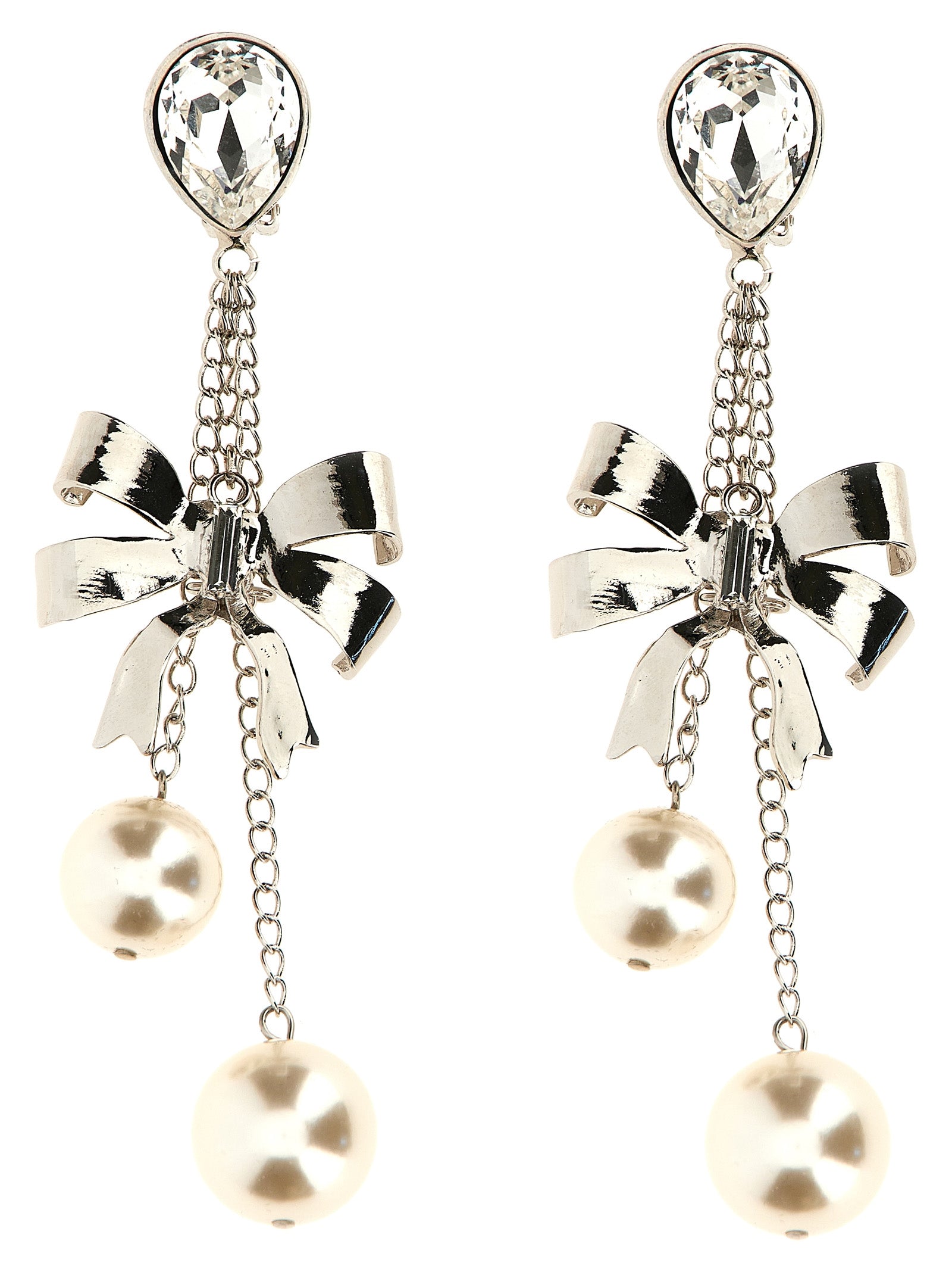 Alessandra Rich-Bow Gioielli Silver-Donna