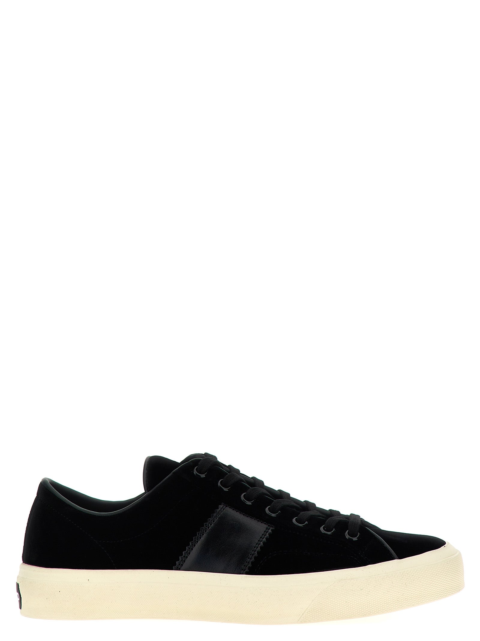 Tom Ford-Cambridge Sneakers Bianco/Nero-Uomo