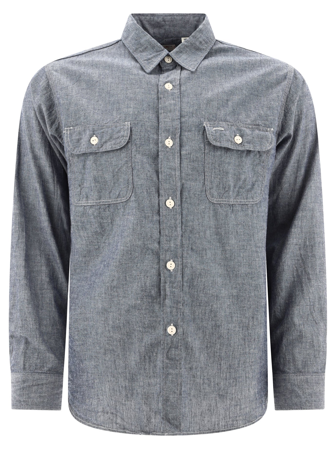 Sugar Cane-Chambray Shirt Shirts Blu-Uomo