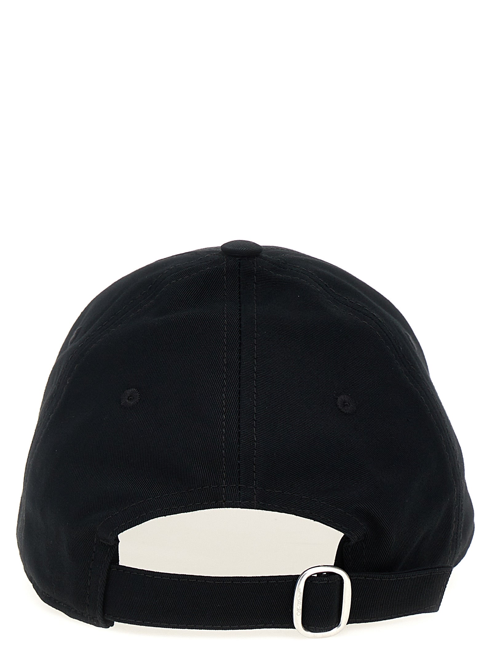 Off-White-Off Stamp Cappelli Bianco/Nero-Uomo