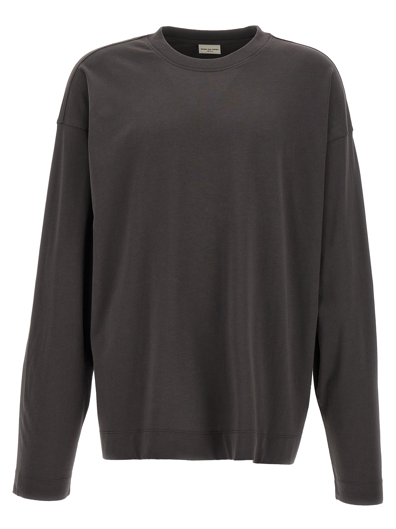 Dries Van Noten-Hegland T Shirt Grigio-Uomo