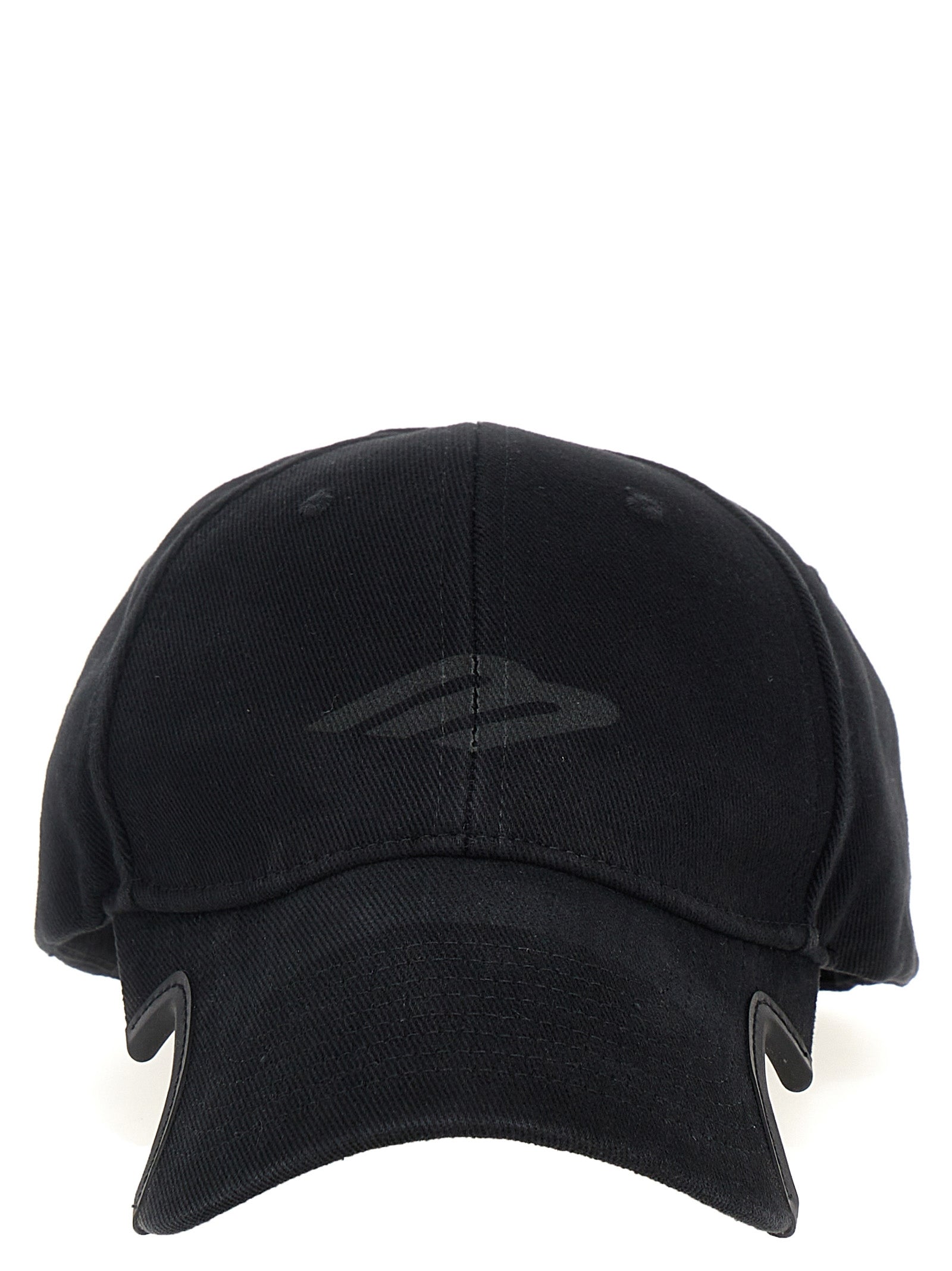 Balenciaga-3b Stencil Cappelli Nero-Uomo