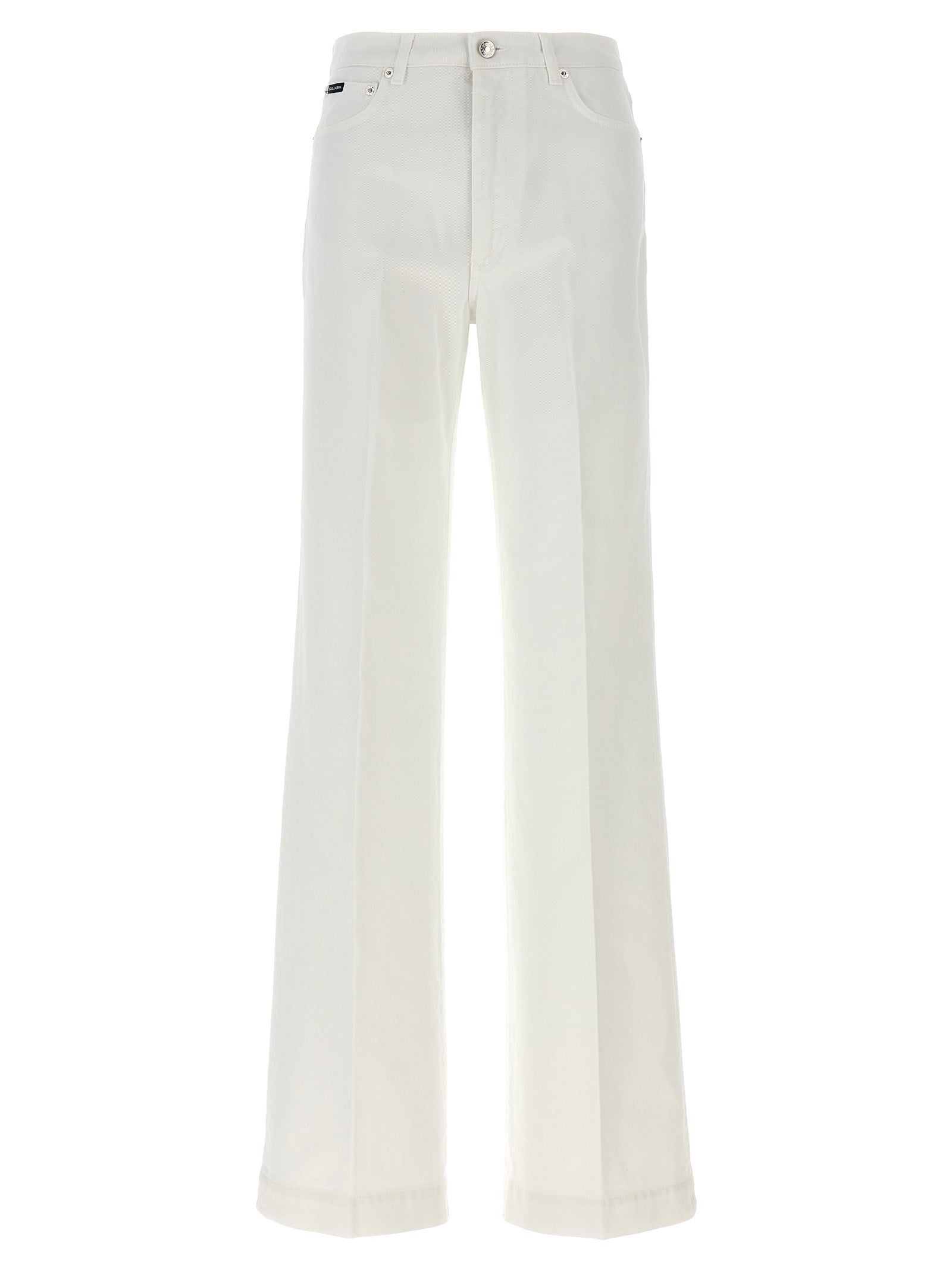 Dolce & Gabbana-Capri Jeans Bianco-Donna