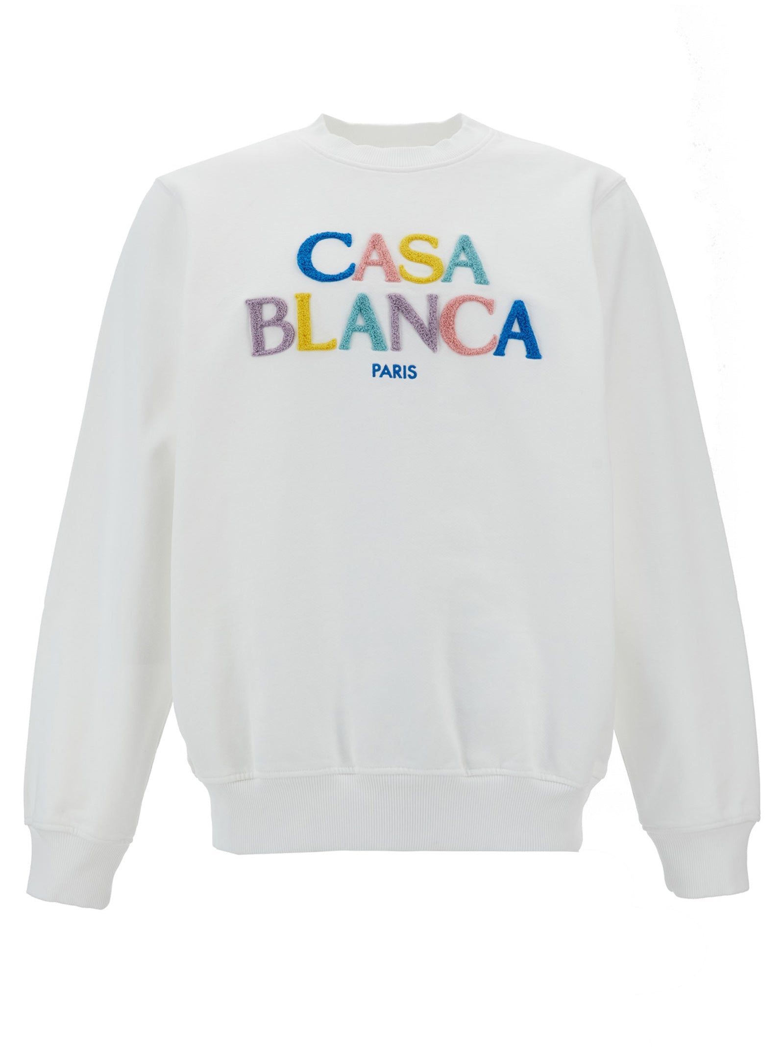 Casablanca-Stacked Logo Felpe Bianco-Uomo