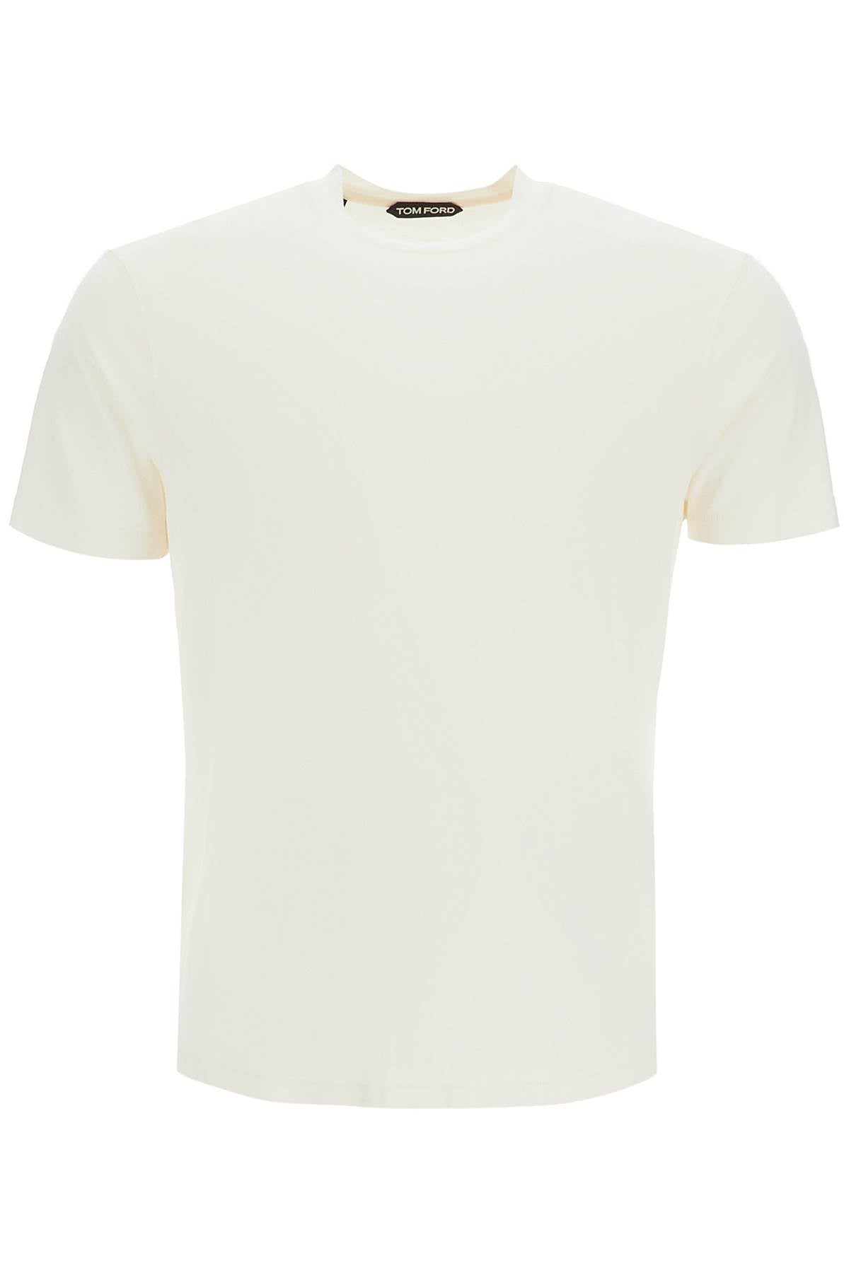 Tom Ford-T Shirt In Lyocell E Cotone-Uomo