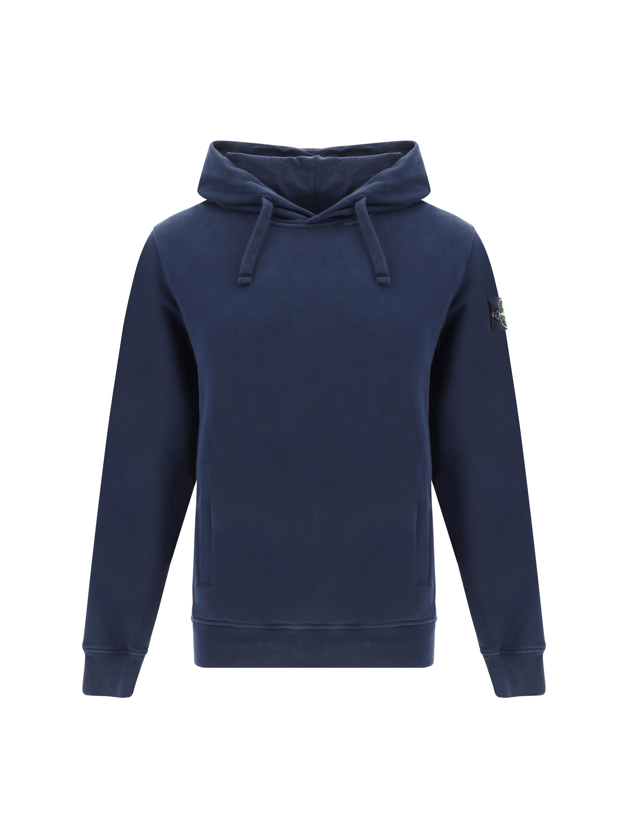 Stone Island-Felpa con Cappuccio-Uomo