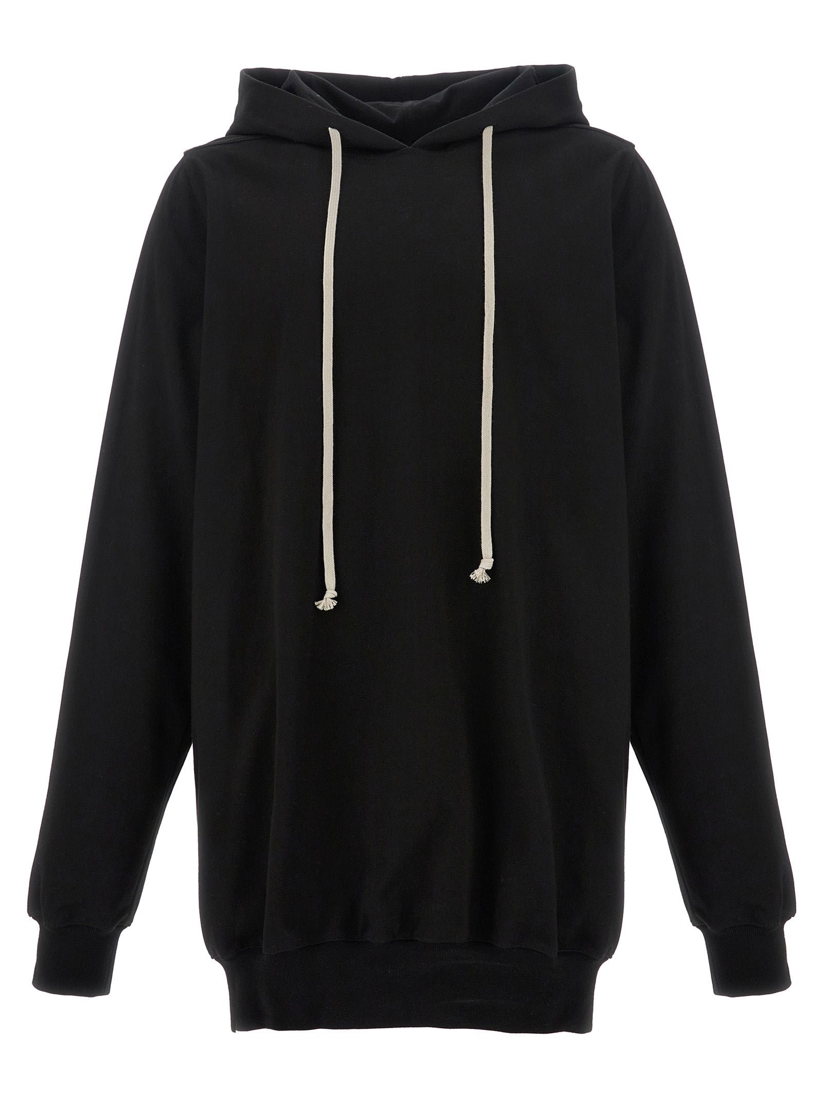 Rick Owens-Hoodie Felpe Nero-Uomo