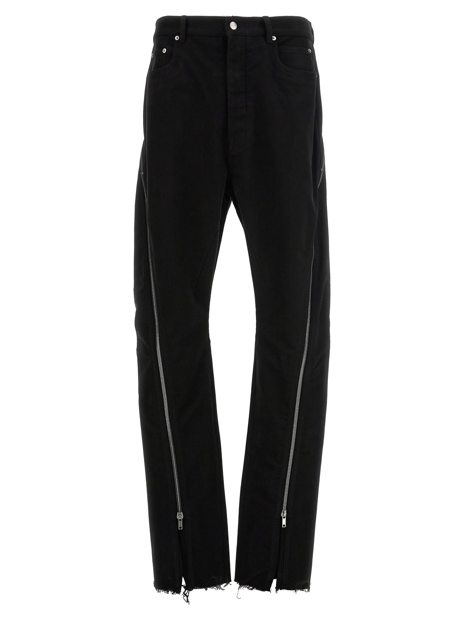 Rick Owens-Bolan Banana Pantaloni Nero-Uomo