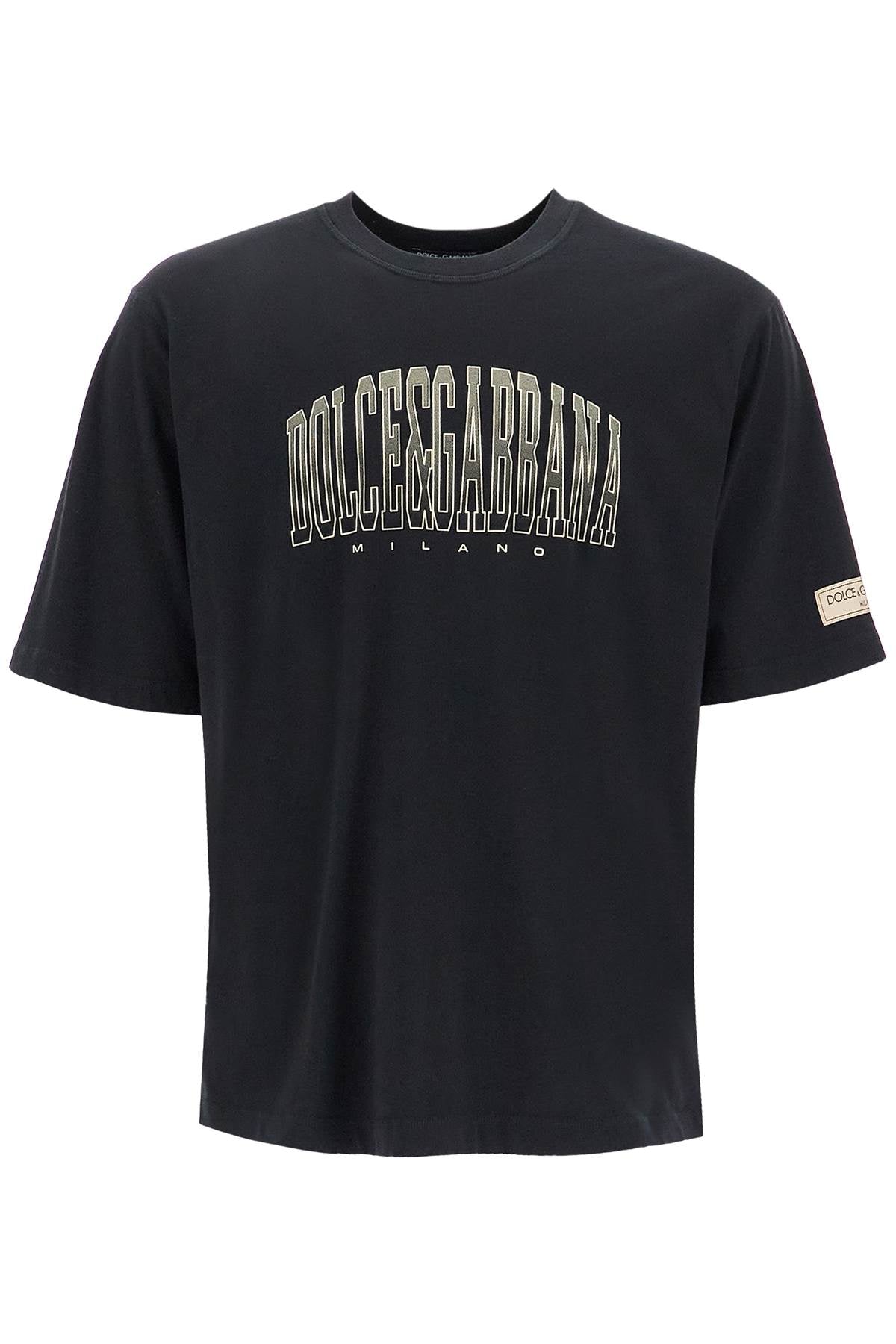 Dolce & Gabbana-T Shirt Con Stampa Logo-Uomo