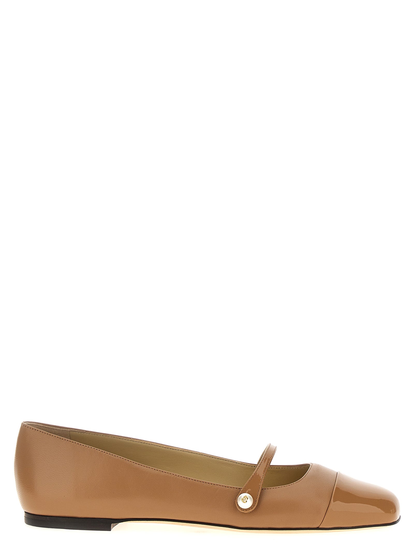 Jimmy Choo-Elisa Flat Shoes Beige-Donna