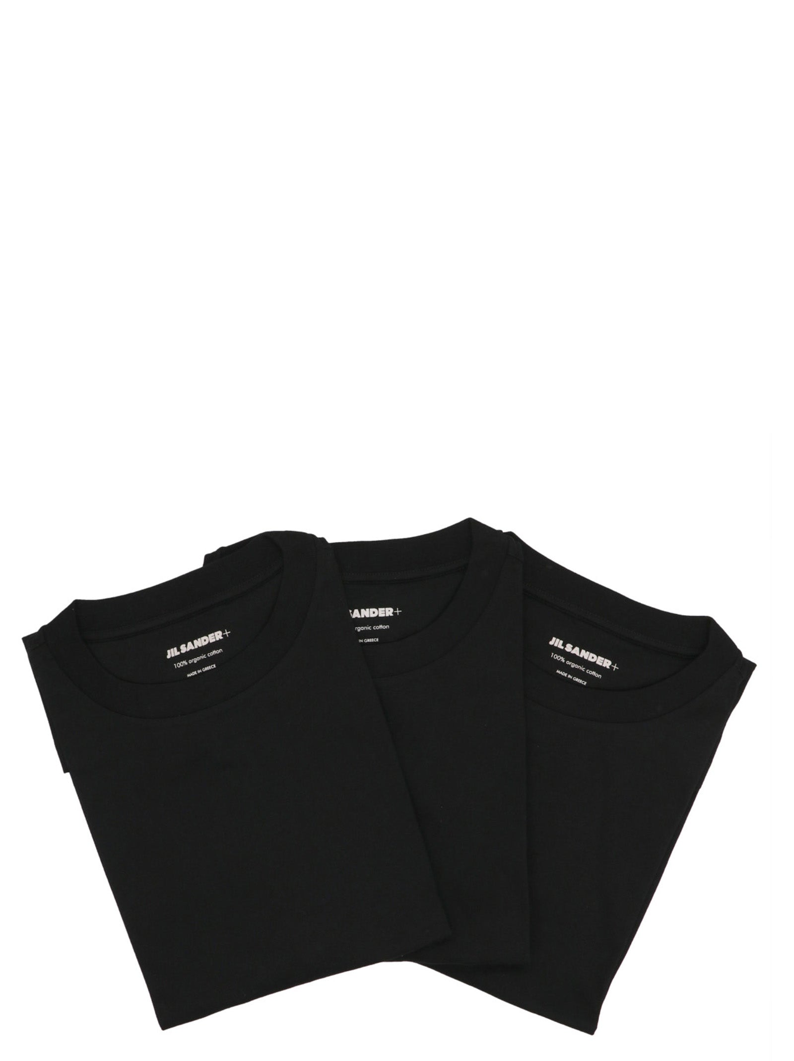 Jil Sander-Logo Pack Of 3 T Shirt Nero-Uomo