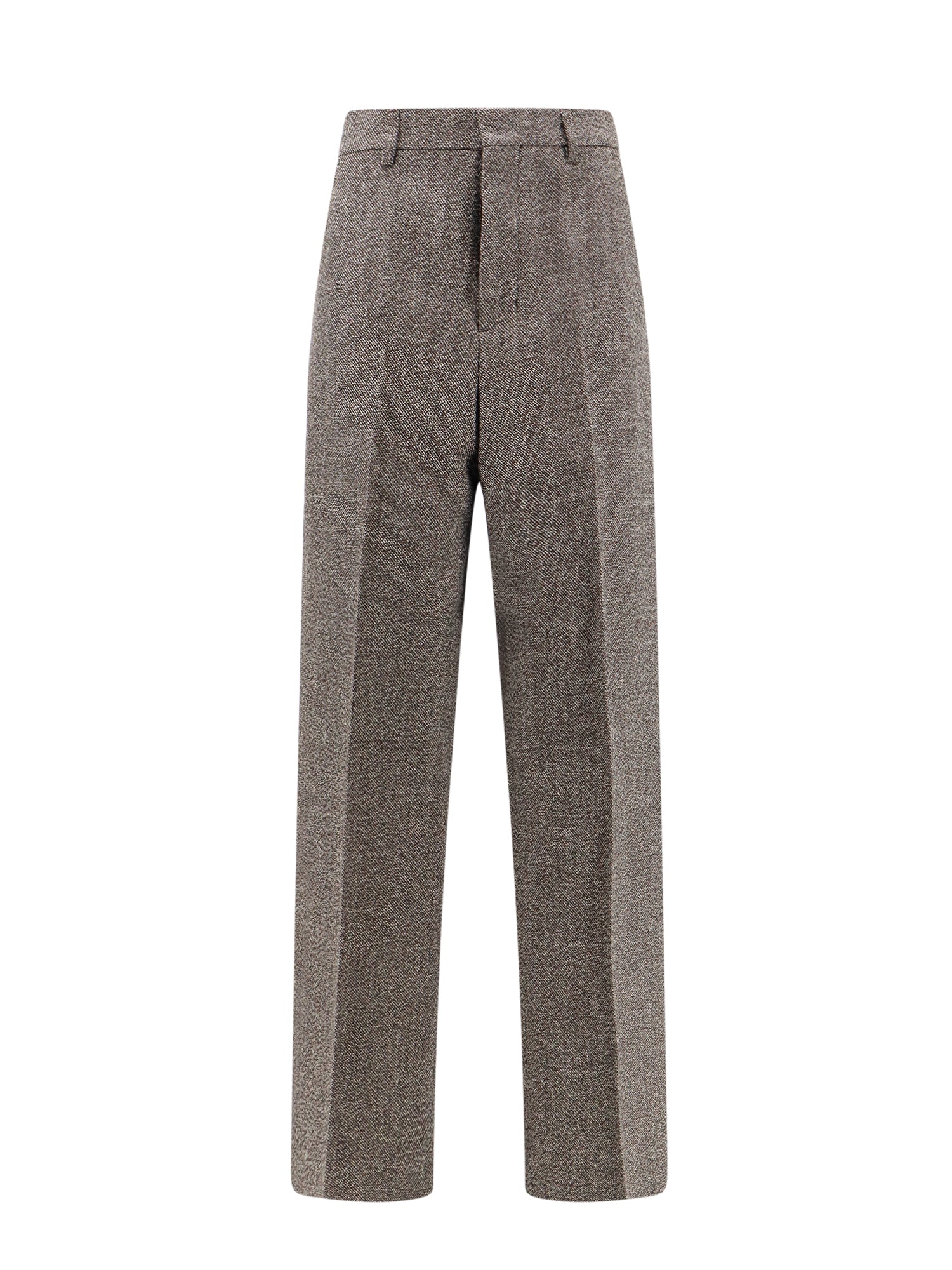 Ami Paris-Pantalone in lana vergine e cotone-Donna