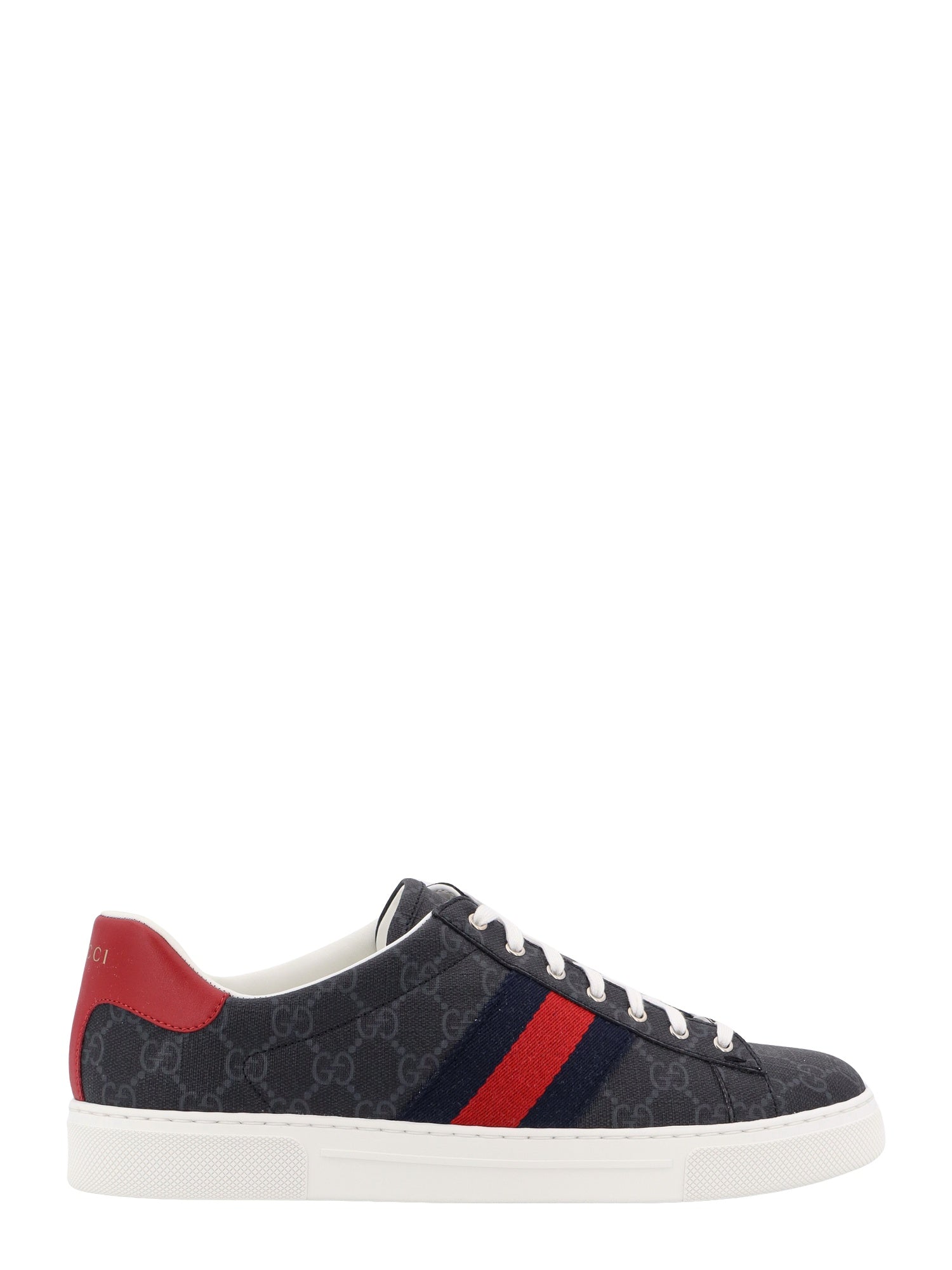 Gucci-Sneakers in Tessuto GG Supreme con Banda Web laterale-Uomo