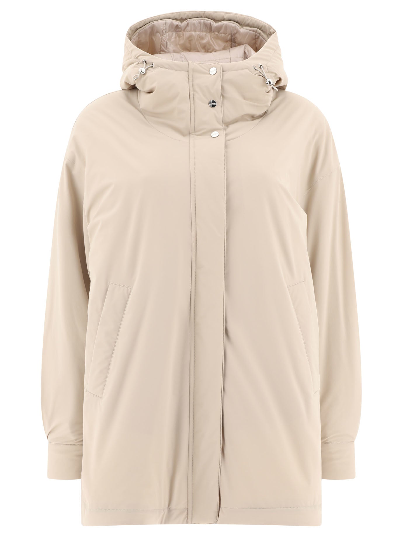 Herno-A-Shape Coats Beige-Donna