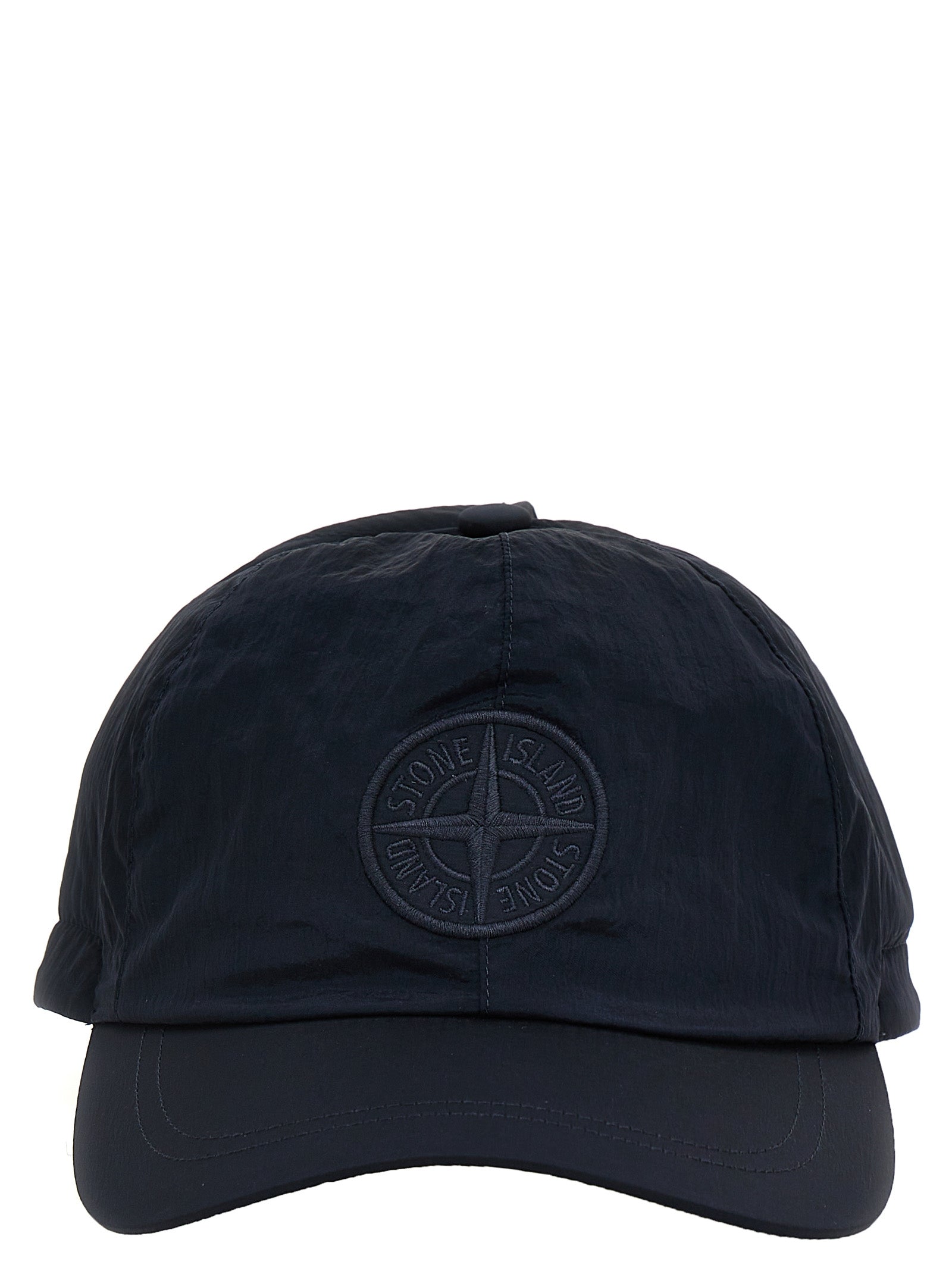 Stone Island-Logo Cap Cappelli Blu-Uomo