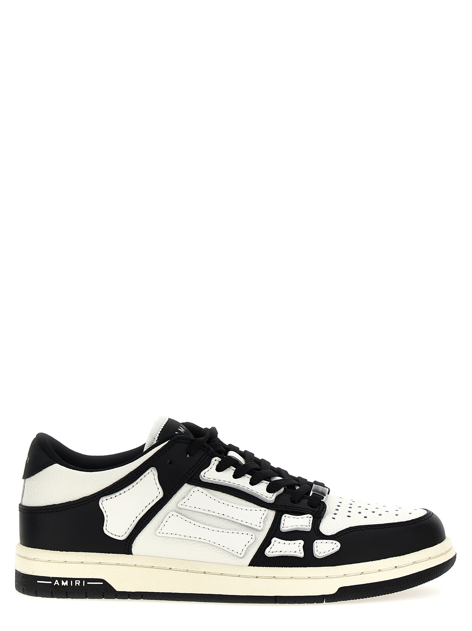 Amiri-Skel Top Low Sneakers Bianco/Nero-Donna