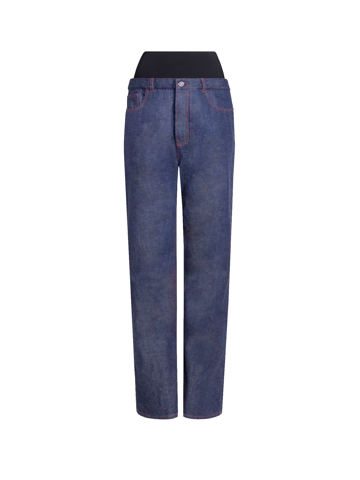 Alaïa-Jeans in cotone con banda elastica-Donna