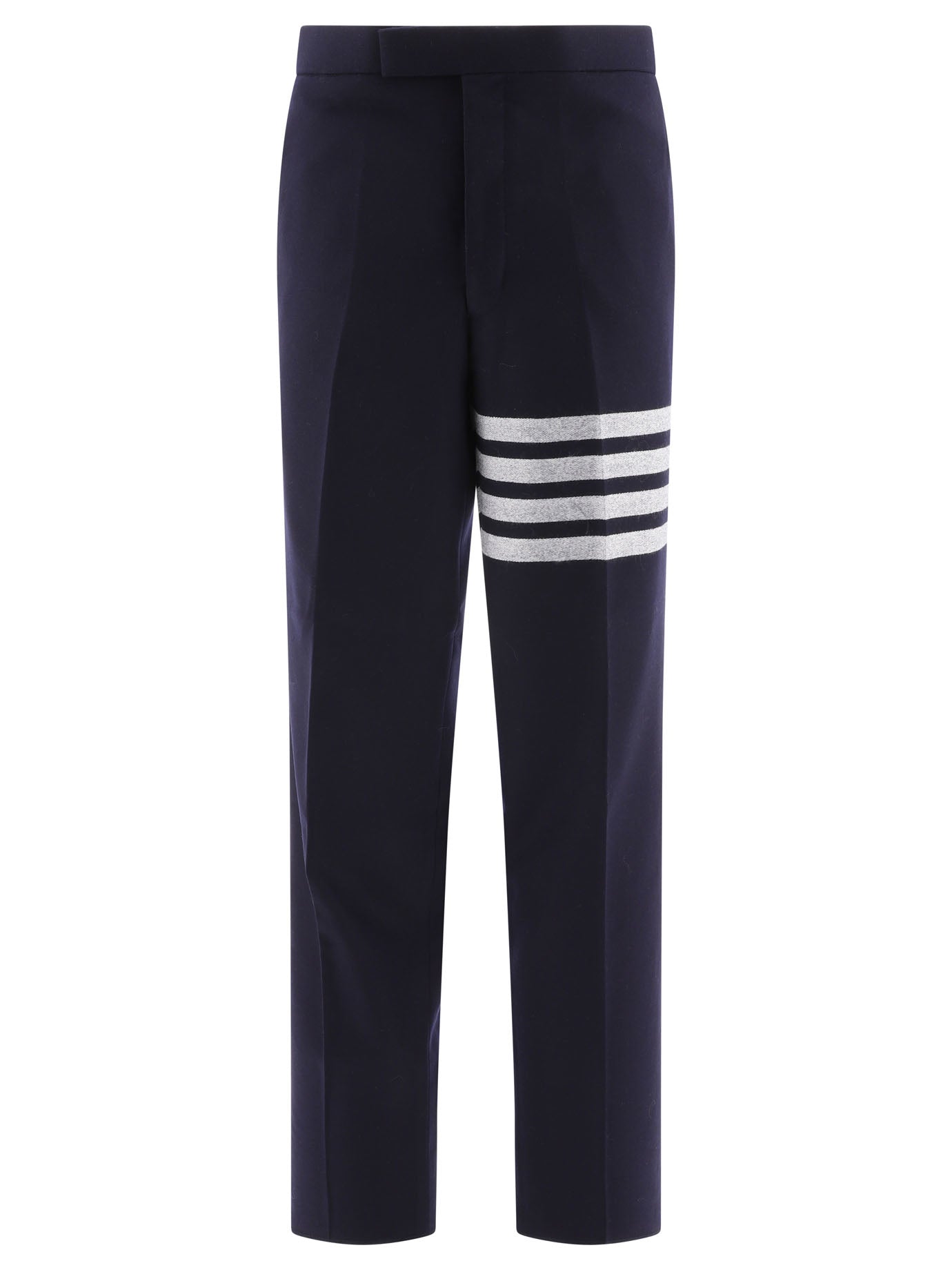 Thom Browne-4-Bar Trousers Blu-Uomo