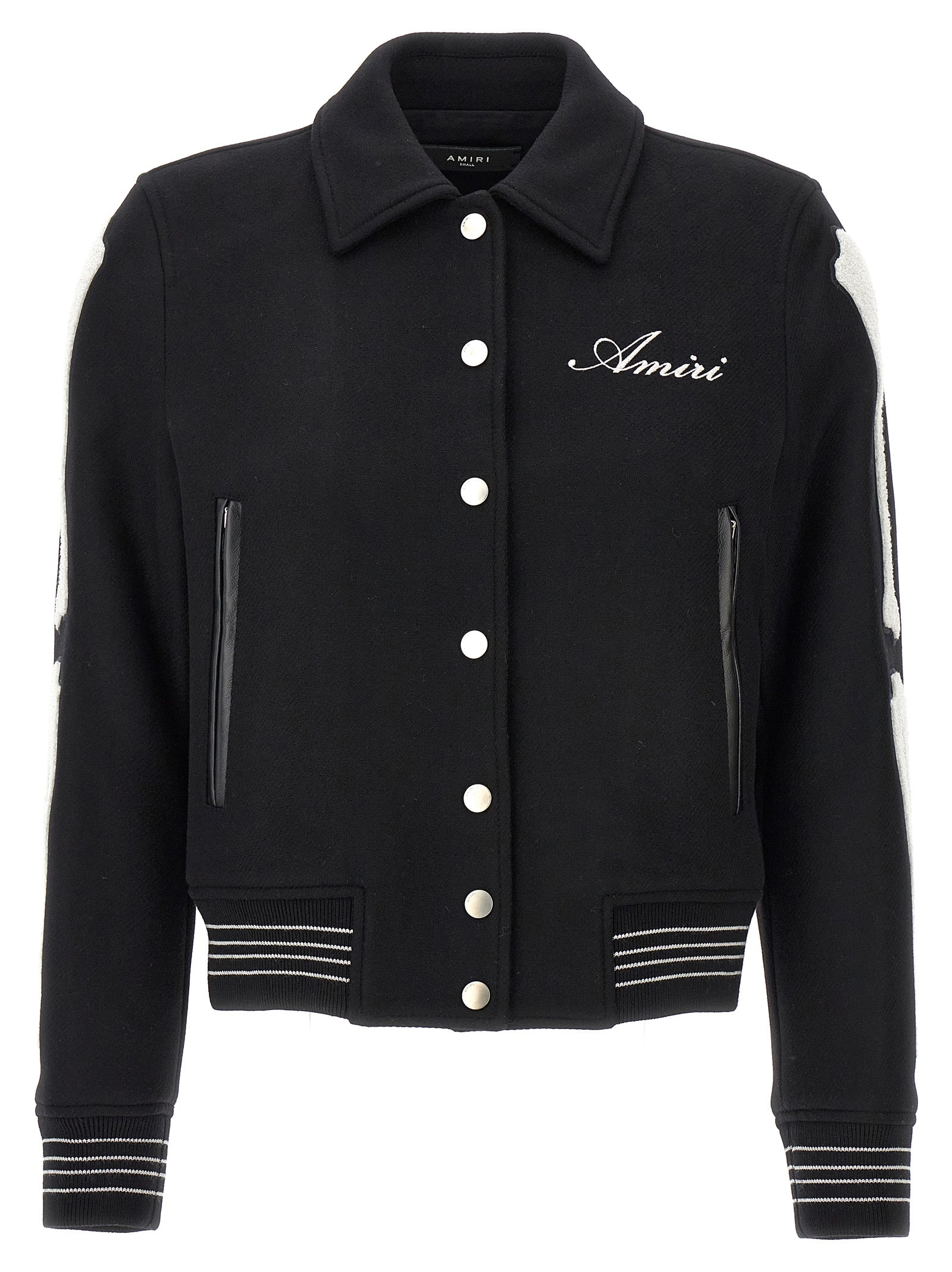 Amiri-Bones Giacche Bianco/Nero-Donna