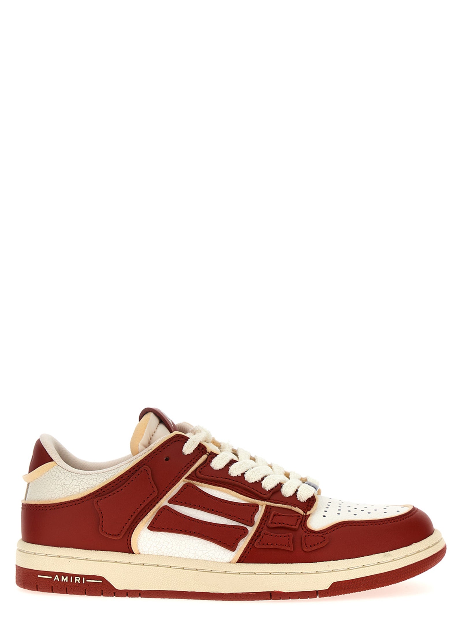 Amiri-Collegiate Skel Top Low Sneakers Rosso-Uomo