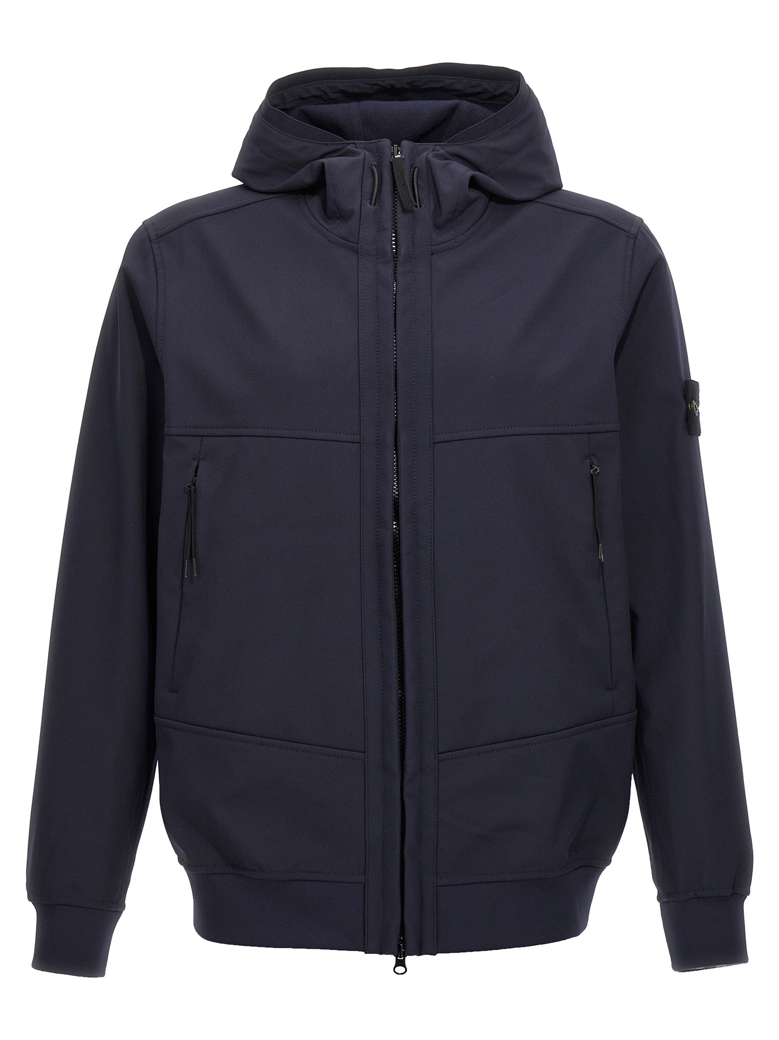 Stone Island-Soft Shell-R E. Dye Technology Giacche Blu-Uomo