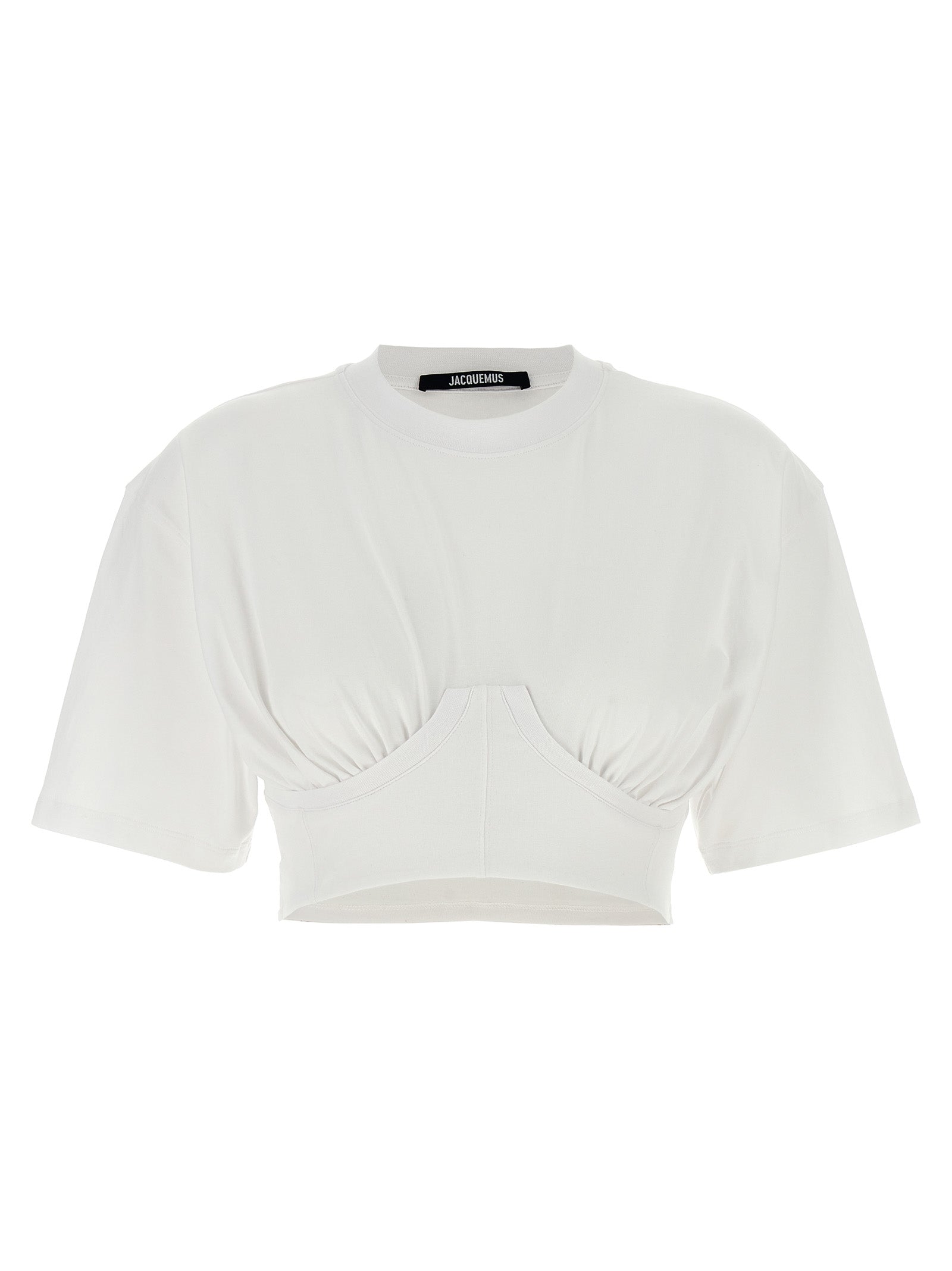 Jacquemus-Caraco T Shirt Bianco-Donna