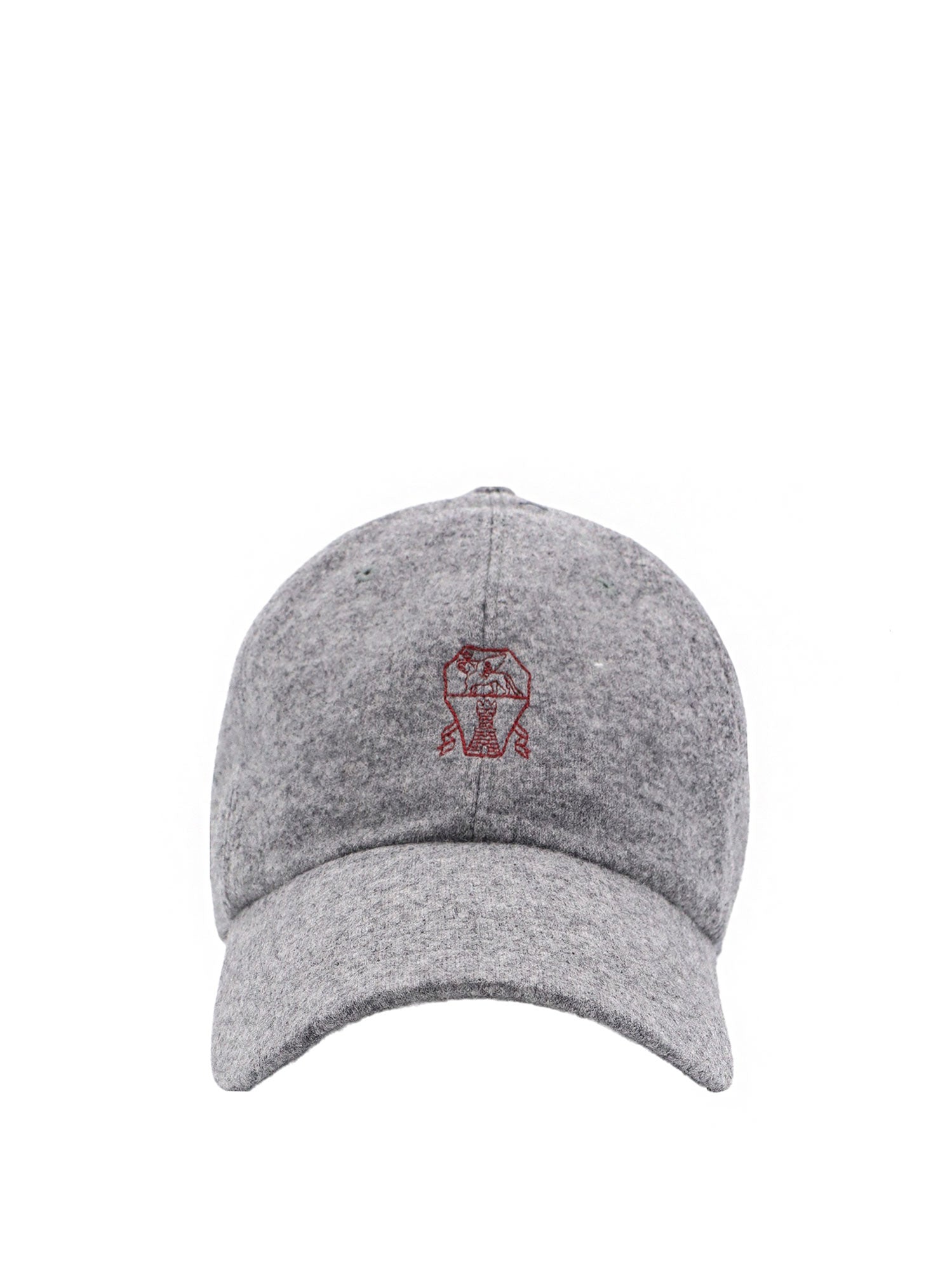 Brunello Cucinelli-Cappello in cashmere con visiera-Uomo