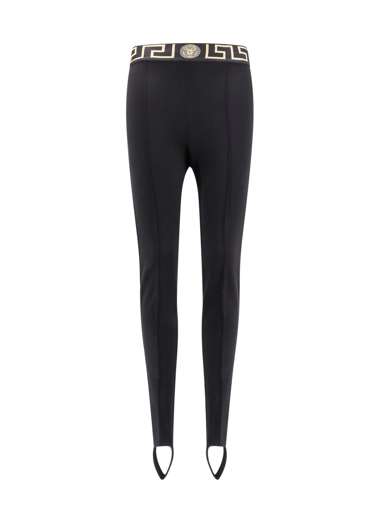 Versace-Leggings in misto viscosa stretch-Donna