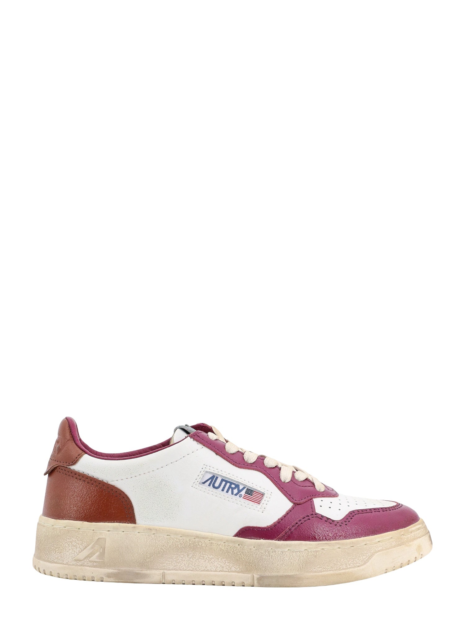 Autry-Sneakers Low-Top in pelle bicolor-Donna