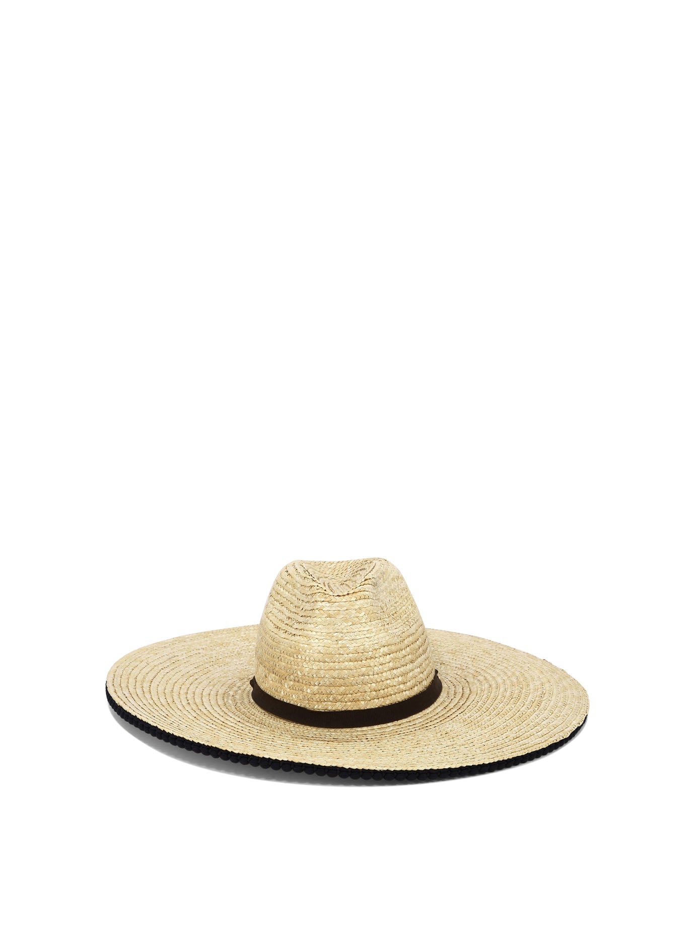 Montegallo-Straw Sombrero Cappelli Beige-Donna