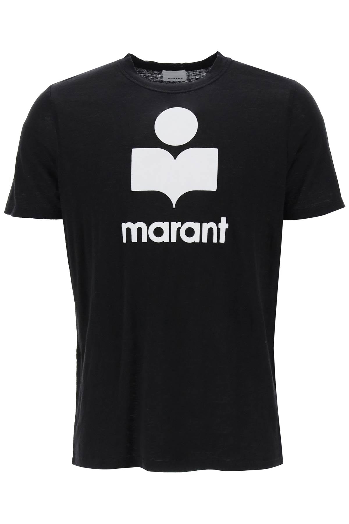 Marant-T Shirt Logo Karman In Lino-Uomo