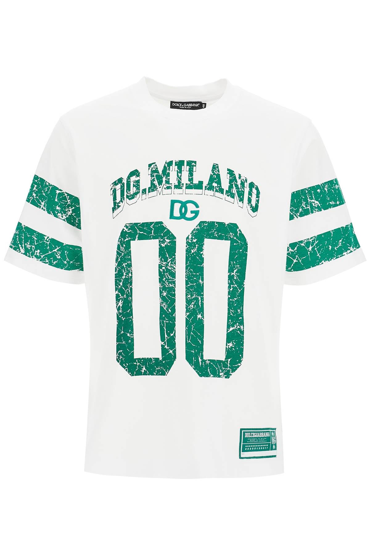 Dolce & Gabbana-T Shirt Con Stampa Sportiva-Uomo