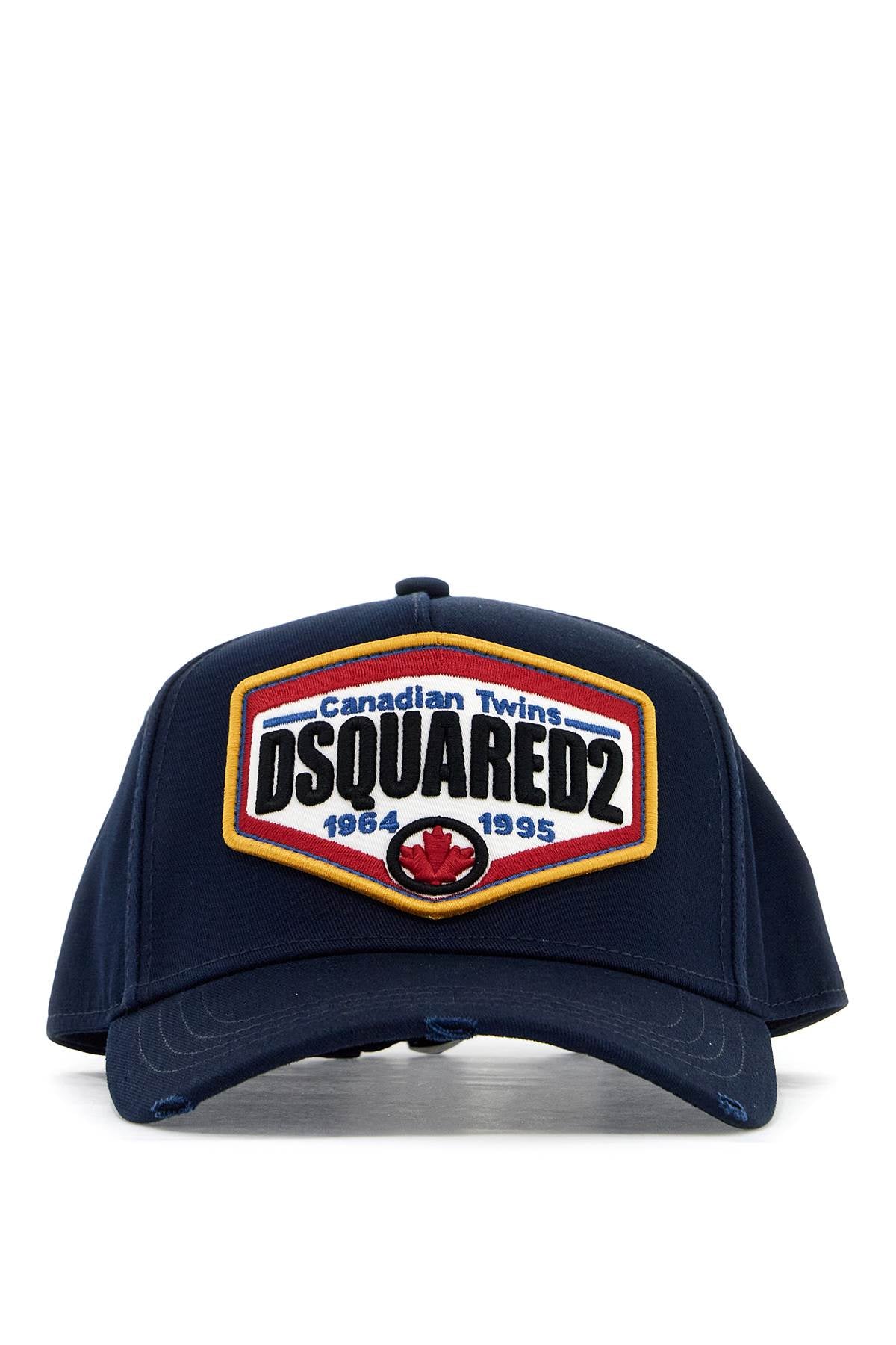 Dsquared2-Cappello Baseball In Gabardine Di Cotone-Uomo